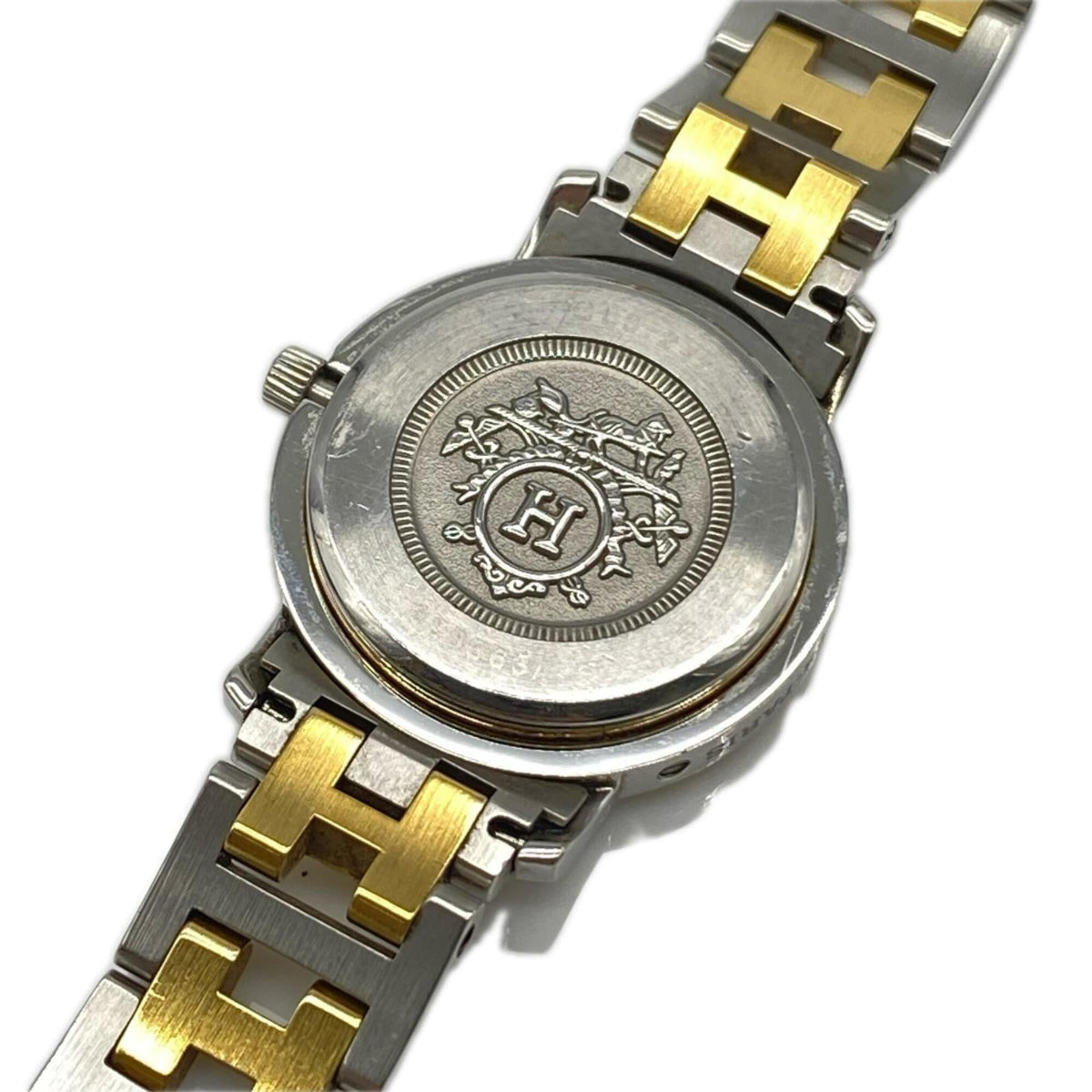 Hermes Clipper CL3.240 Elfenbein Zifferblatt 22 mm Uhr