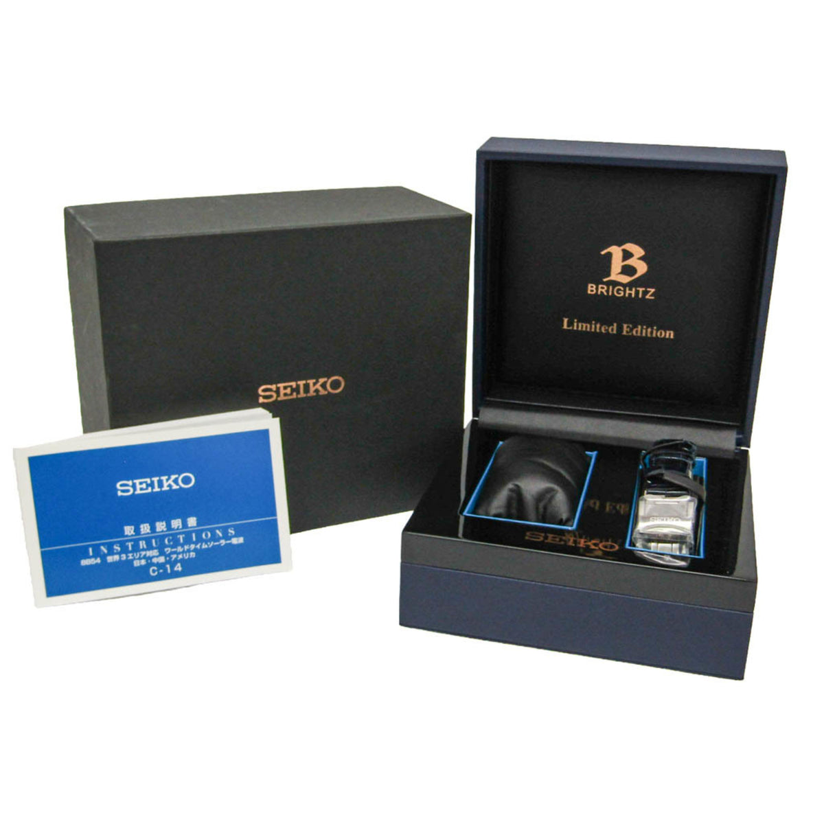 Seiko Brightz SAGA155(8B54-0BA0) Blue Dial 43mm Watch
