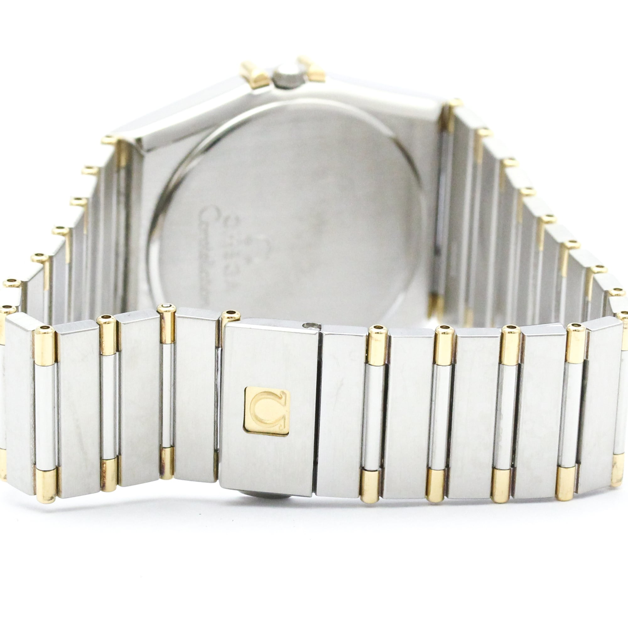 OMEGA Constellation Herrenuhr 18 Karat Gold Edelstahl Quarz 396.1070
