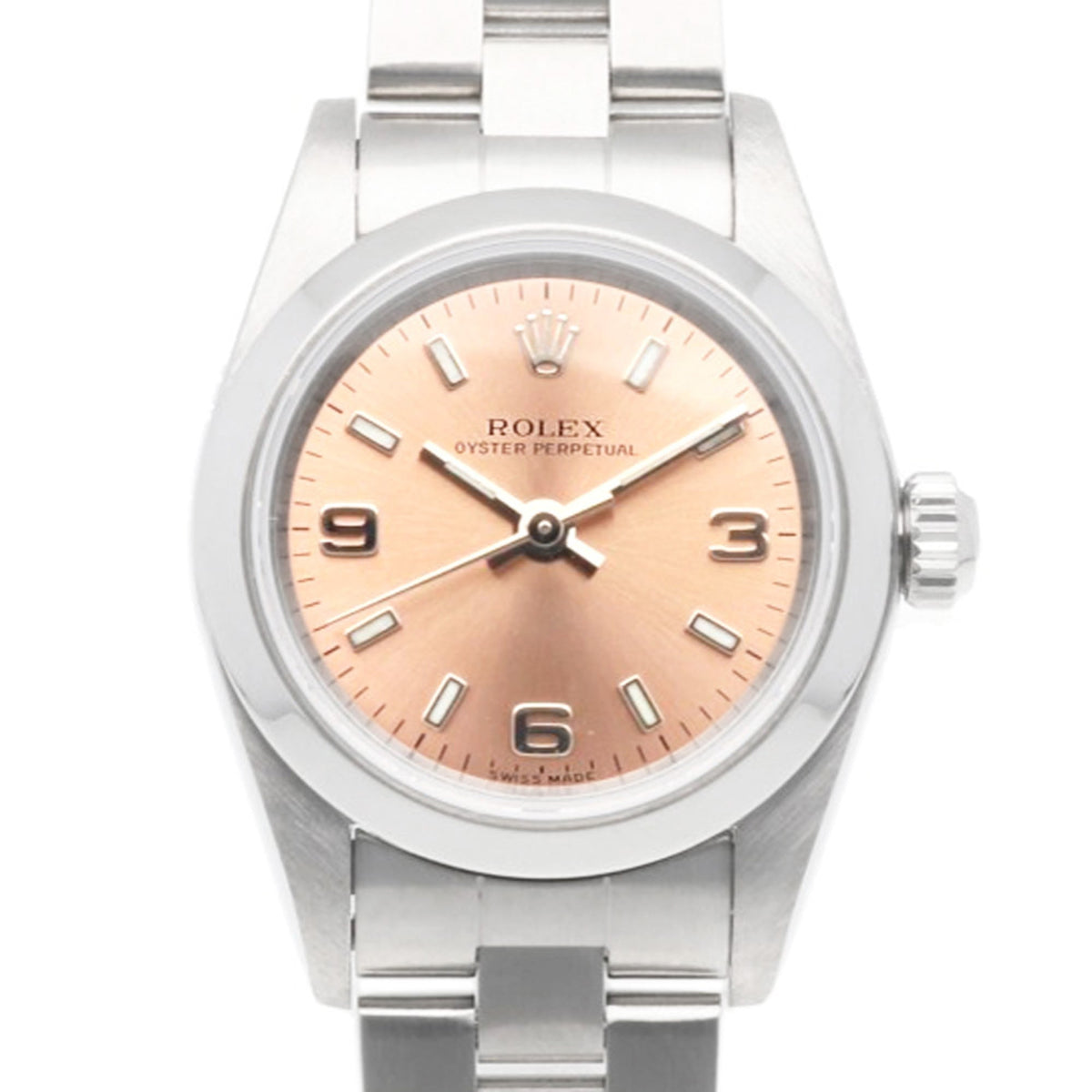 Montre Rolex Oyster Perpetual 76080 Rose avec cadran de 26 mm