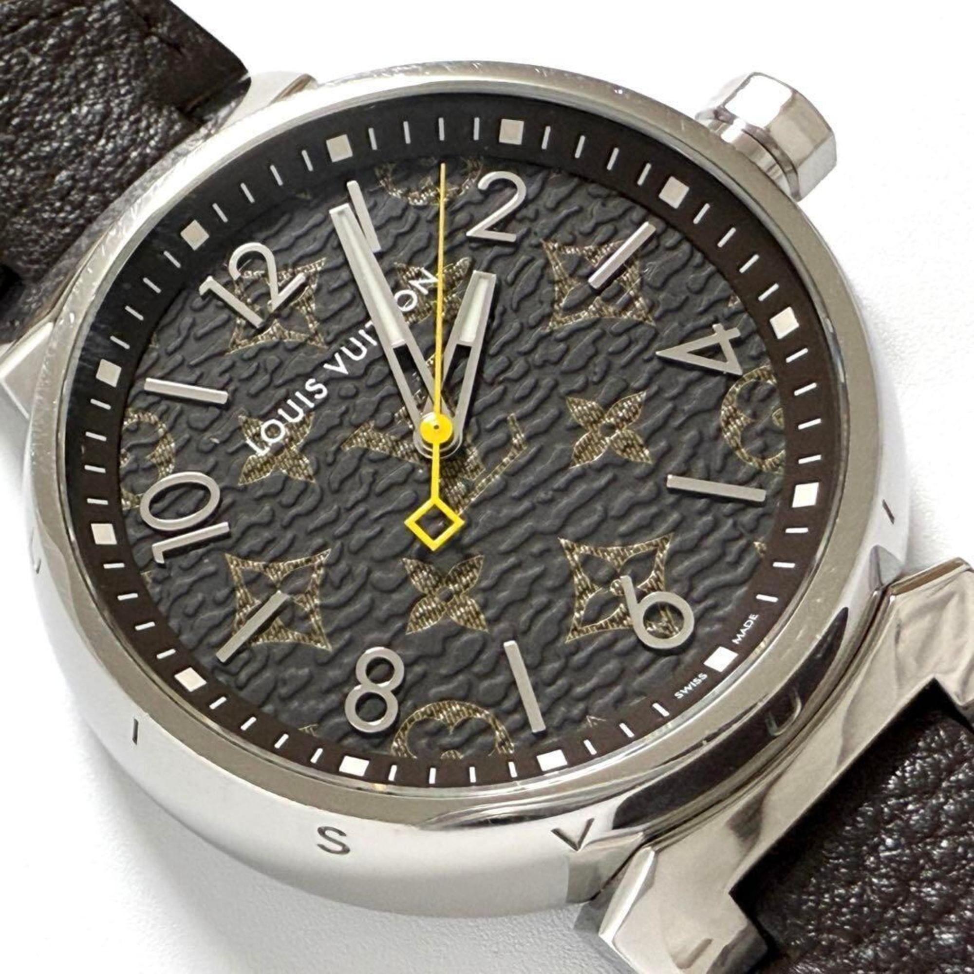 Louis Vuitton Men's Tambour Monogram Watch 39mm