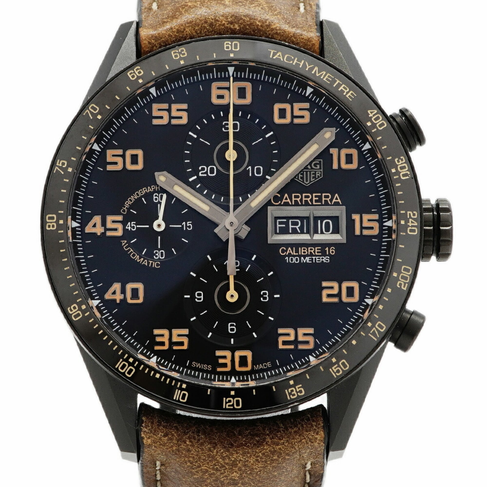 TAG Heuer Carrera Calibre 16 CV2A84 Black Dial Men's Watch