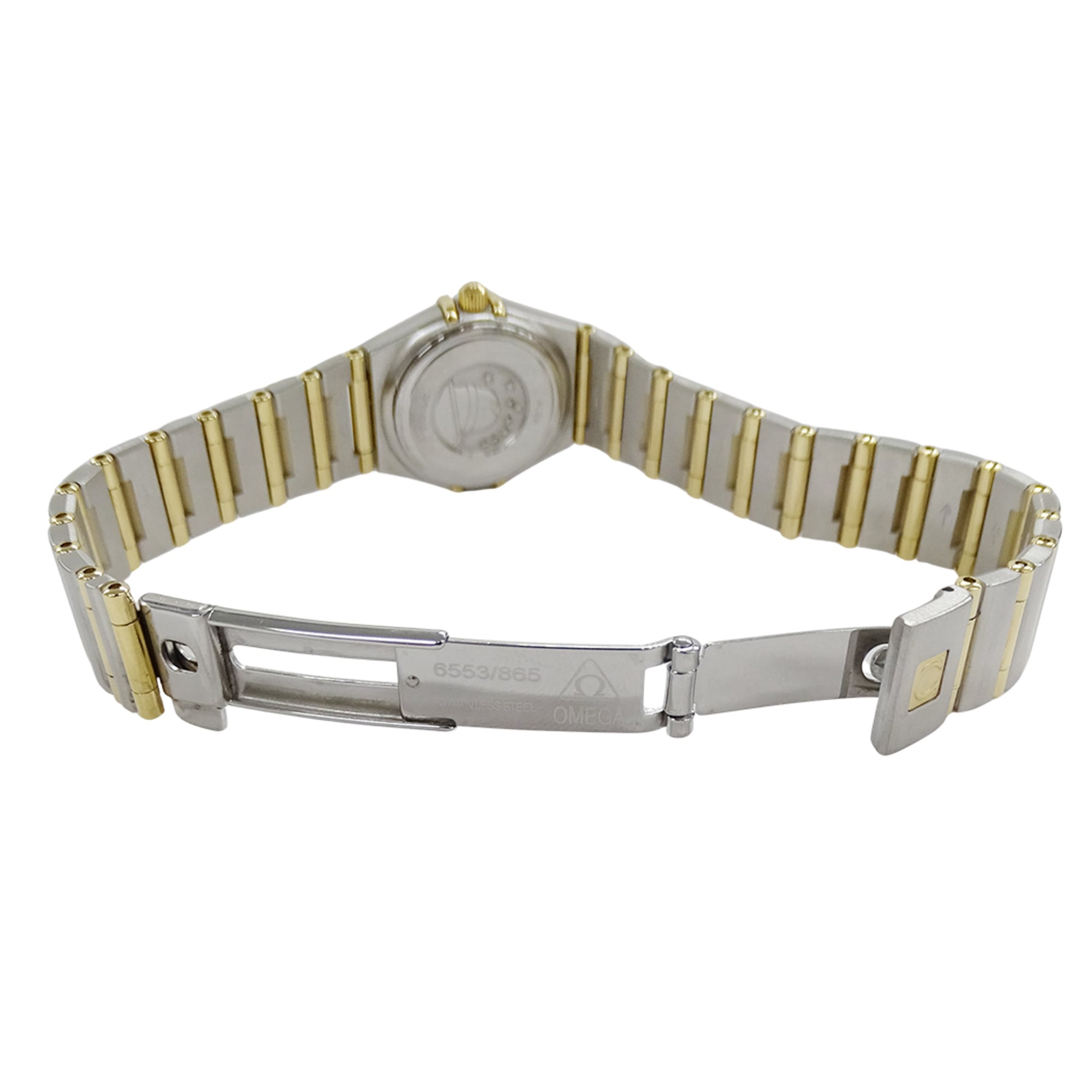 Omega Constellation Mini 1262.75 Wo Brand Name 12P Diamond Shell Quartz Movement Stainless Steel (SS) and Gold (YG) Combination Full Bar