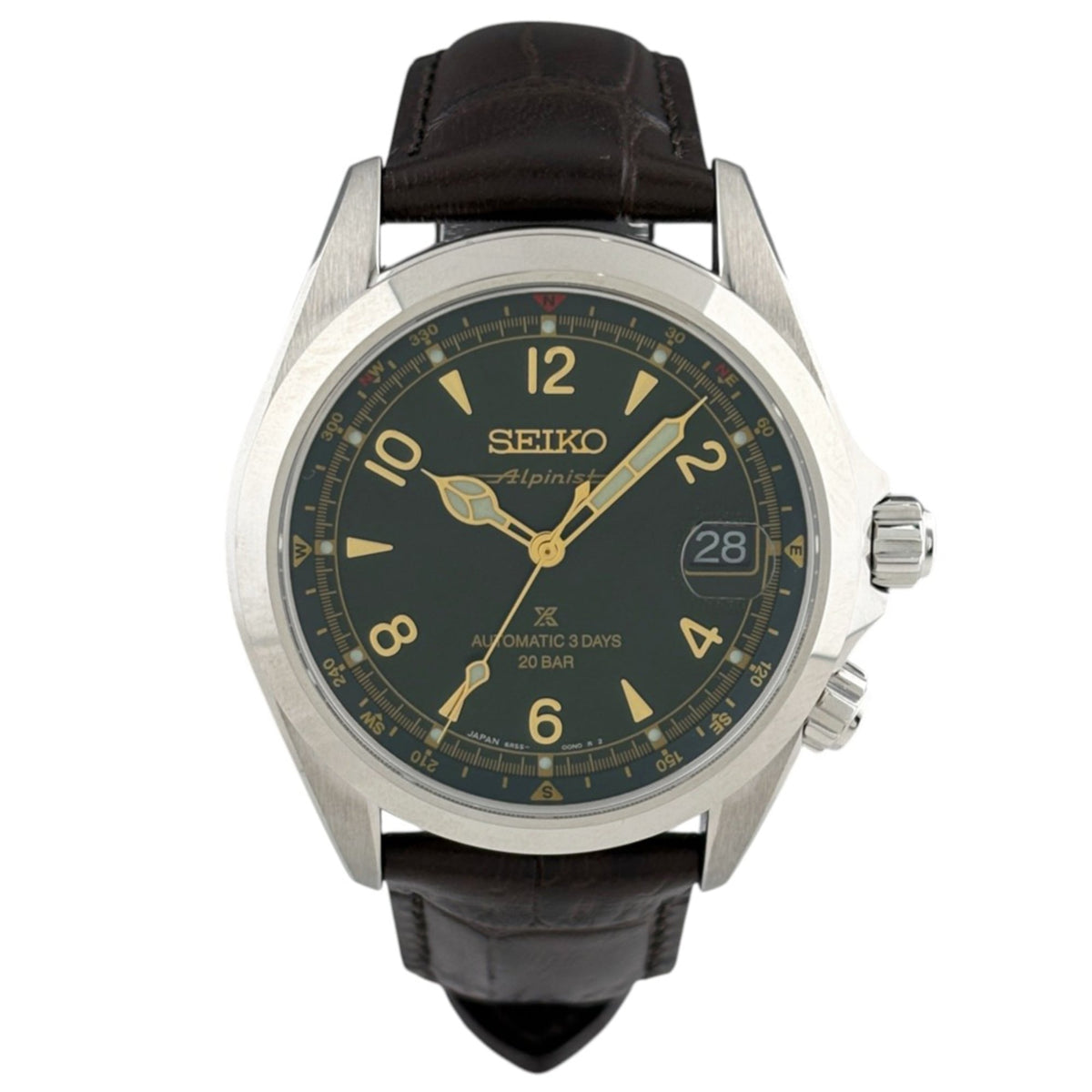 Seiko Prospex Alpinist 6R55-00P0 Grün Zifferblatt 43 mm Uhr