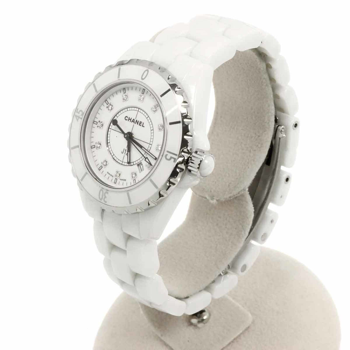 Chanel J12 33 mm H1628 horloge met witte wijzerplaat, 34 mm