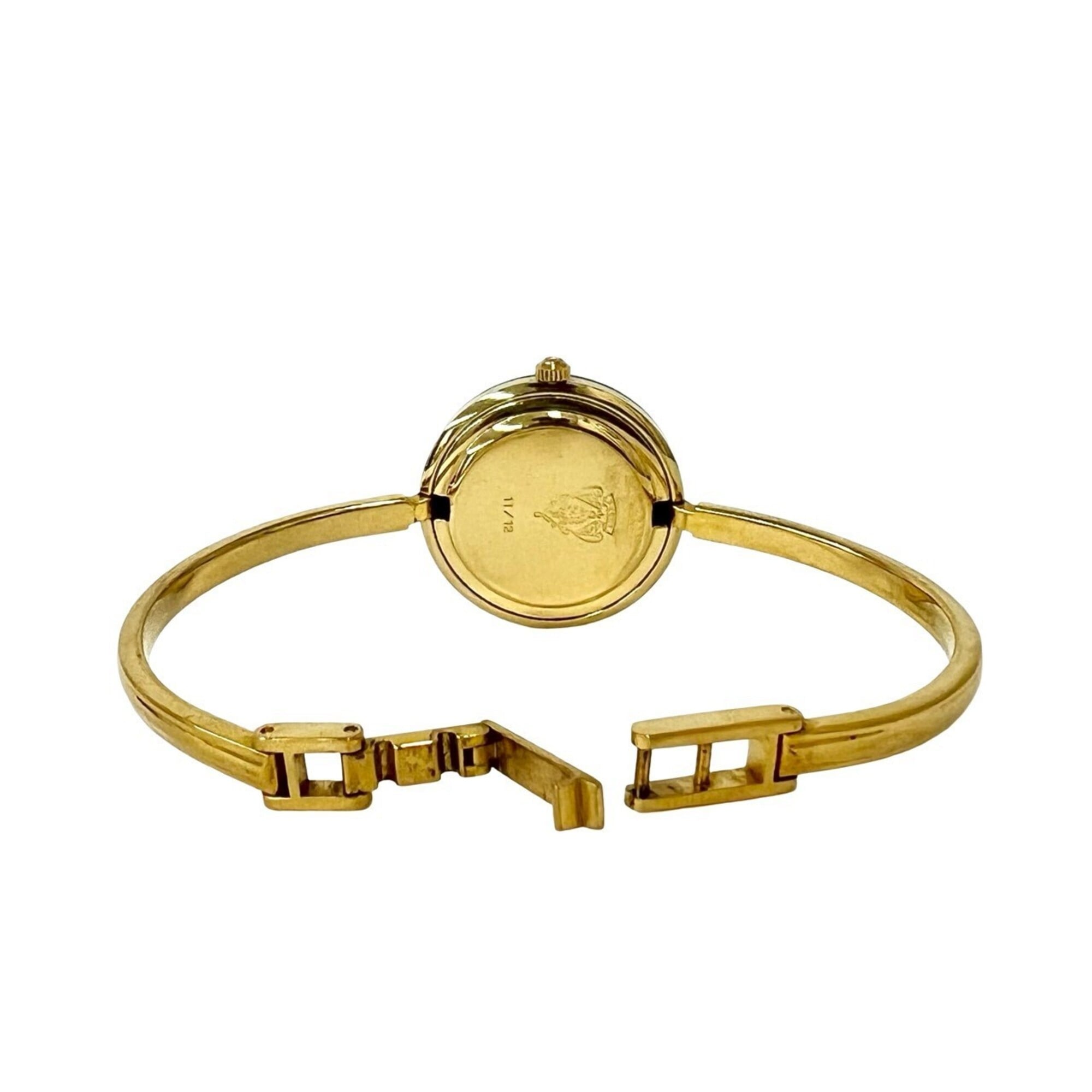 GUCCI Vintage Changeable Bezel Sherry Line GP Quartz Wristwatch Gold 34640