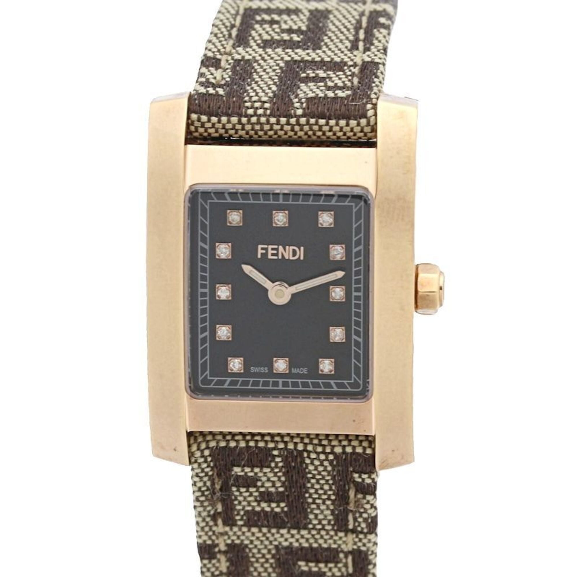 Fendi Classico F704222DF-N 7000L Brown Dial 22mm Watch