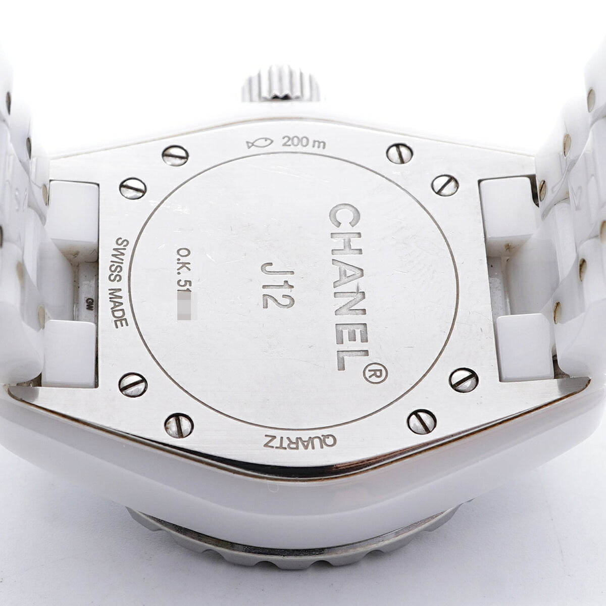 Chanel J12 H0968 Weiß Zifferblatt 34 mm Uhr