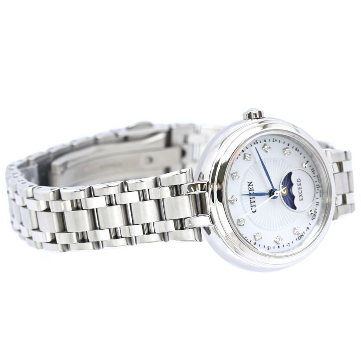 Citizen Exceed Diamond EE1020-77D H296-0064W01 Weiß Gehäuse Zifferblatt 28 mm Uhr