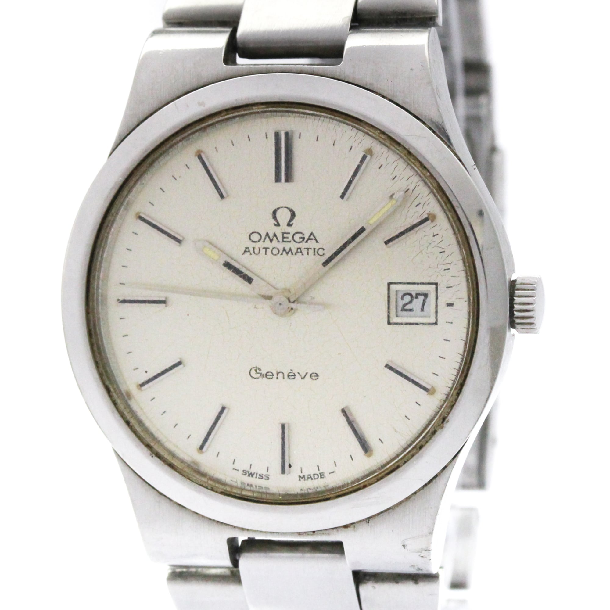 OMEGA Geneve Cal 1012 Steel Automatic Mens 166.0173 Vintage