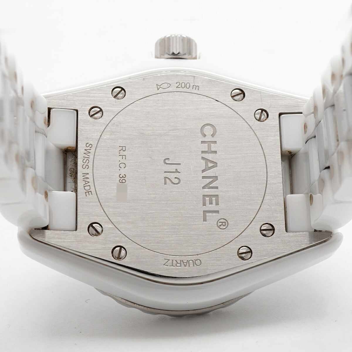 Chanel J12 12P Diamond H1628 White Dial 33mm Watch
