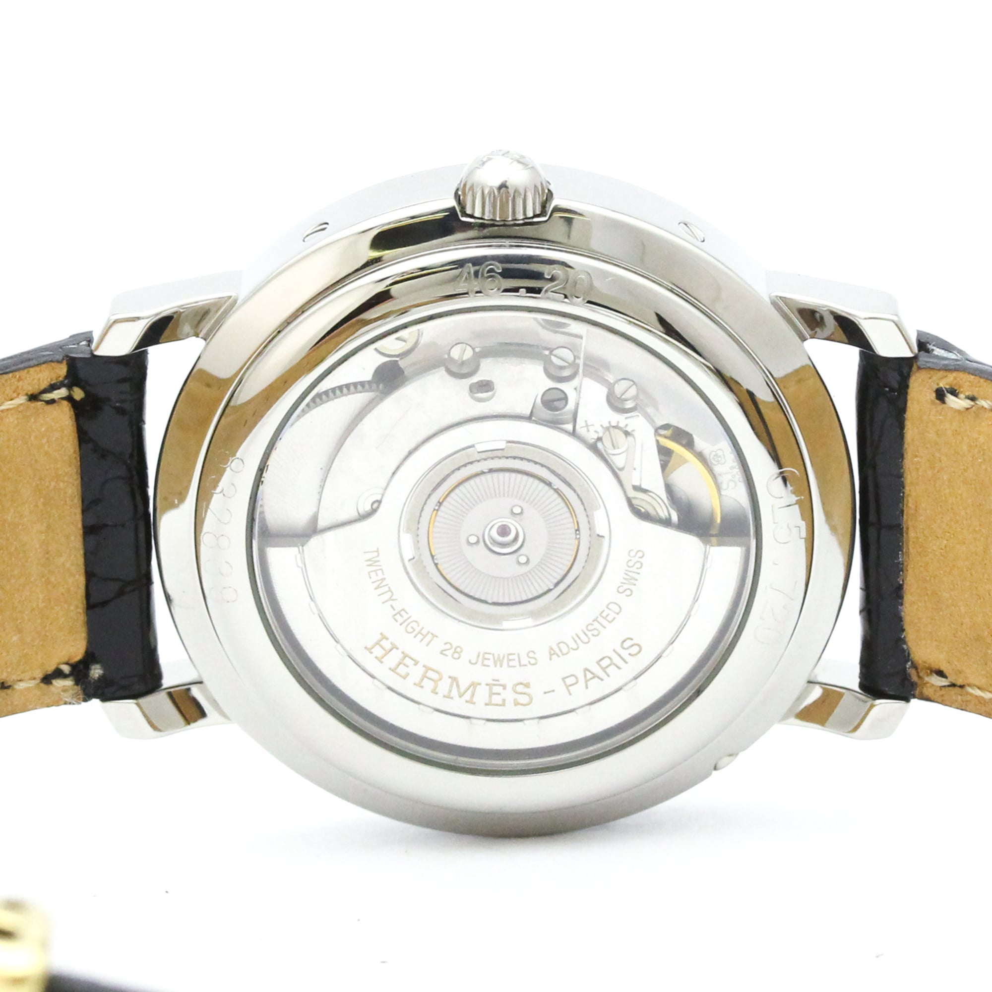 Hermes Clipper CL5.720 White Dial 36mm Watch