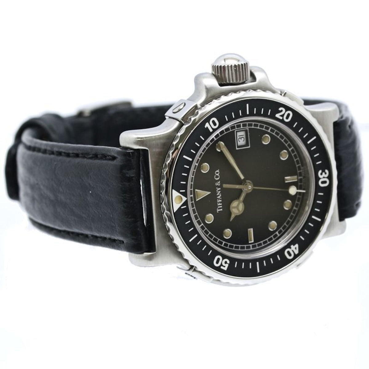 Tiffany Diver Date L0710 horloge met zwarte wijzerplaat, 32 mm