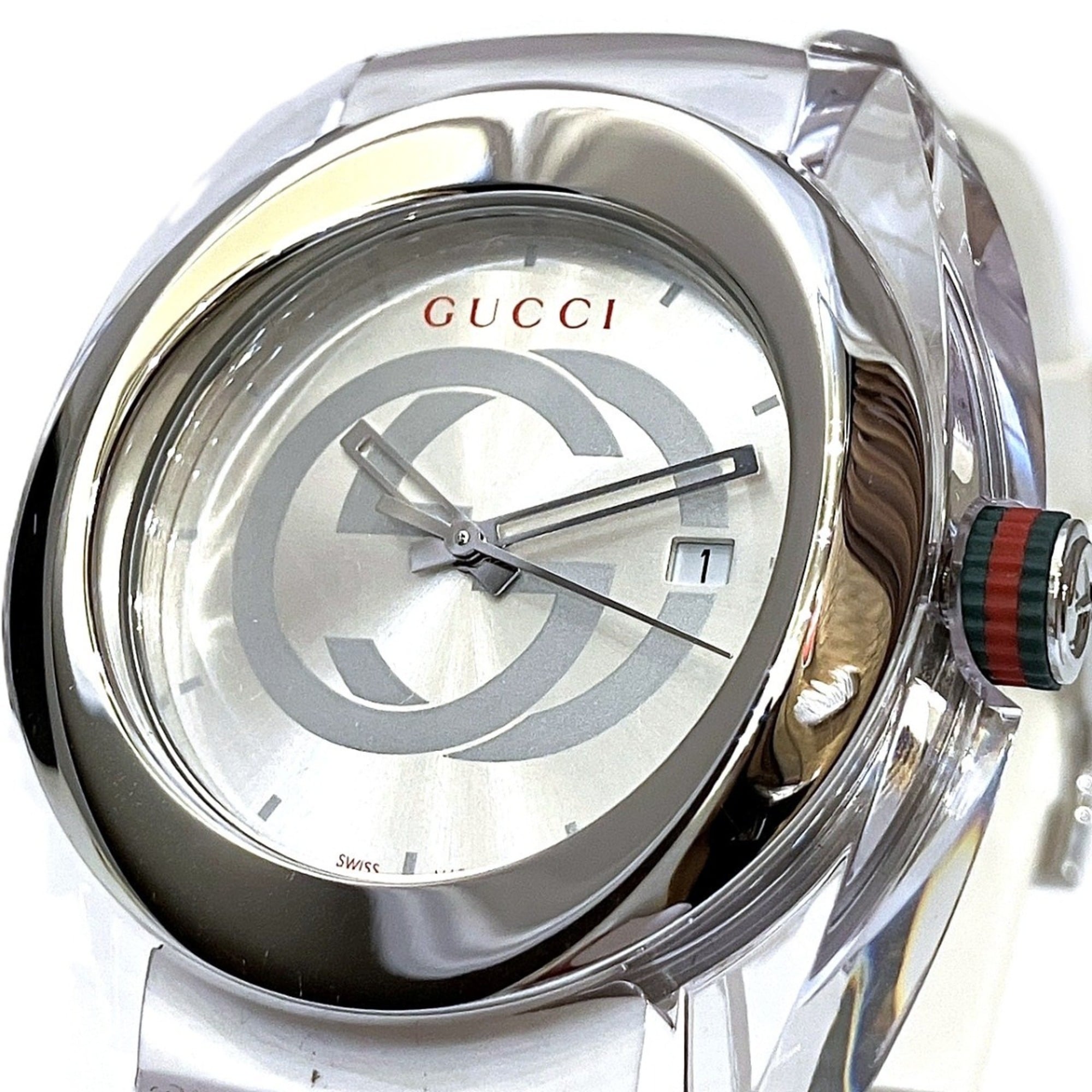 Gucci Sync 137.1 Silver Dial 46mm Watch