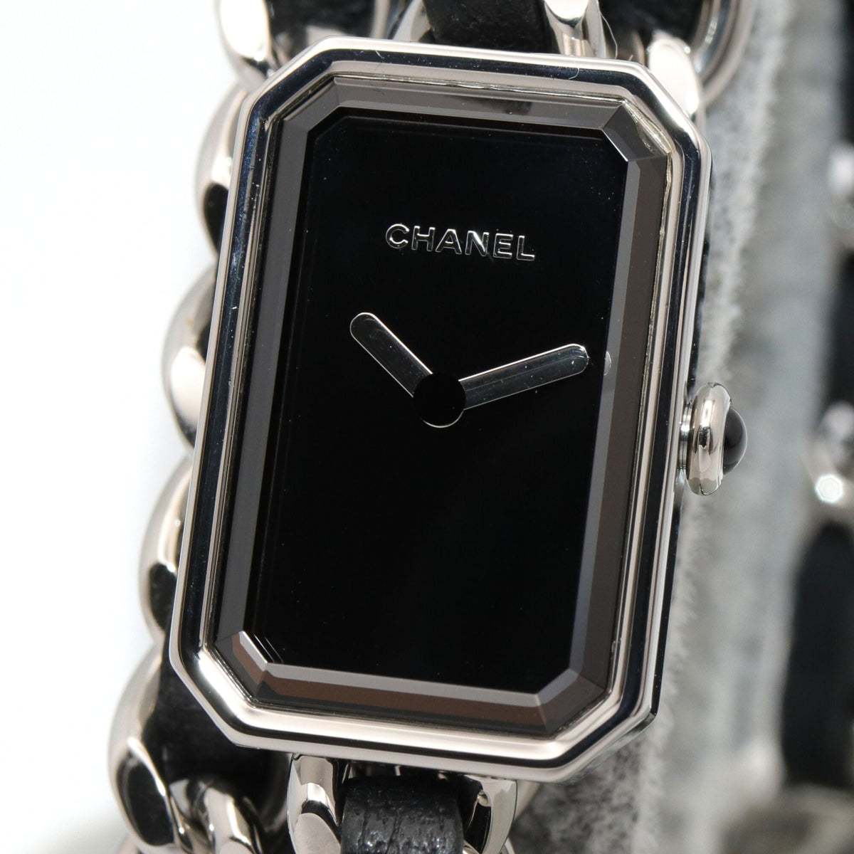 Chanel Première Lock Triple Bracelet H3749 Black Dial 15mm Watch