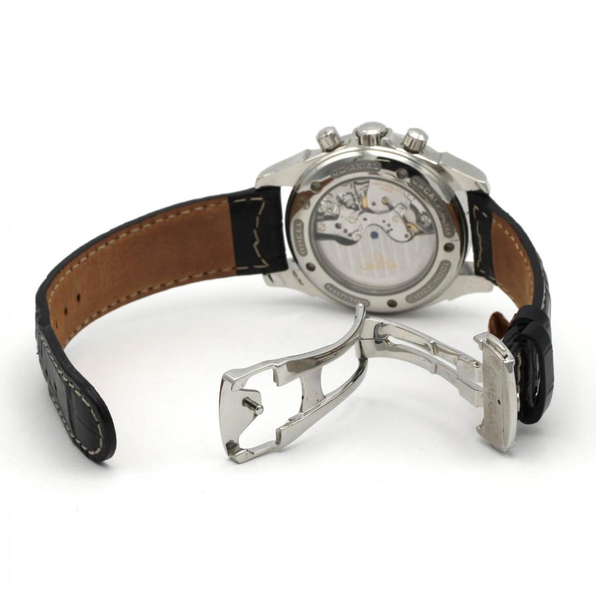 Omega De Ville Co-Axial Chronoscope 4850.50.31 Black, Silver Dial 40mm Watch