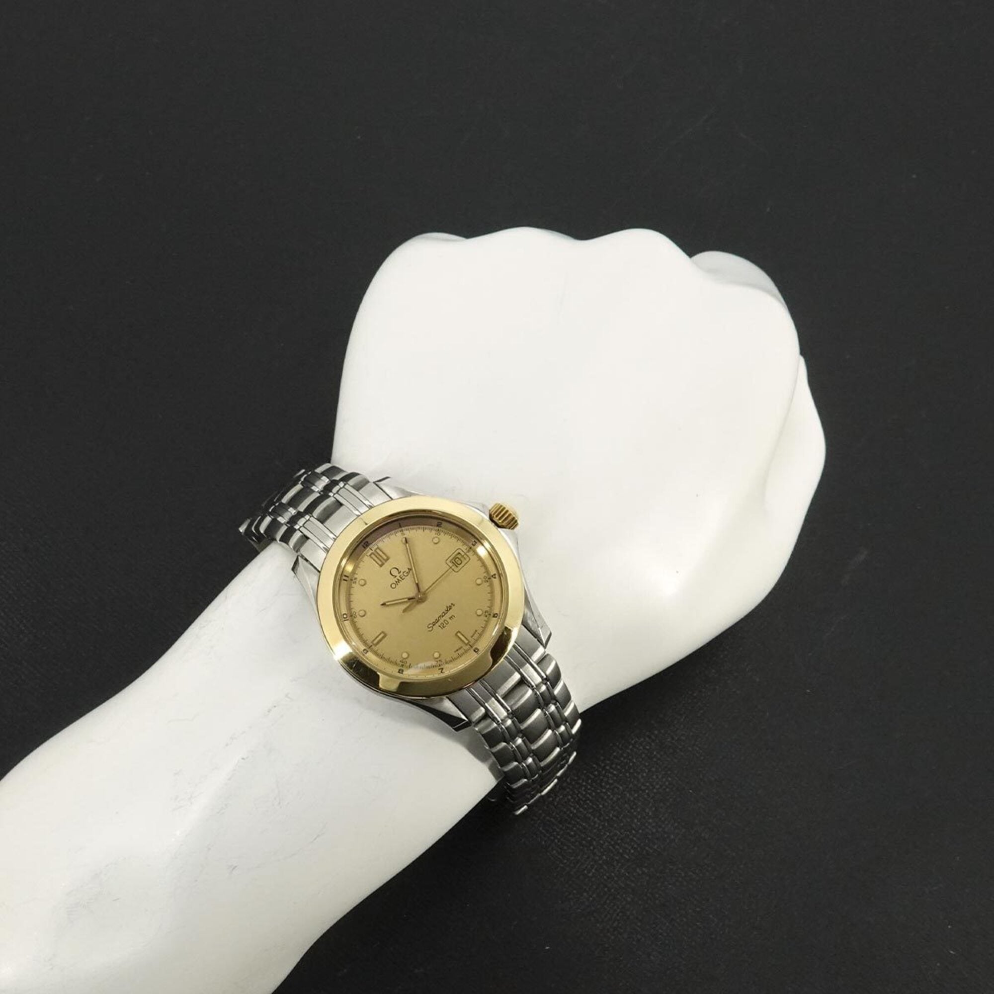 Omega Seamaster 150389 Gold Dial 36mm Watch