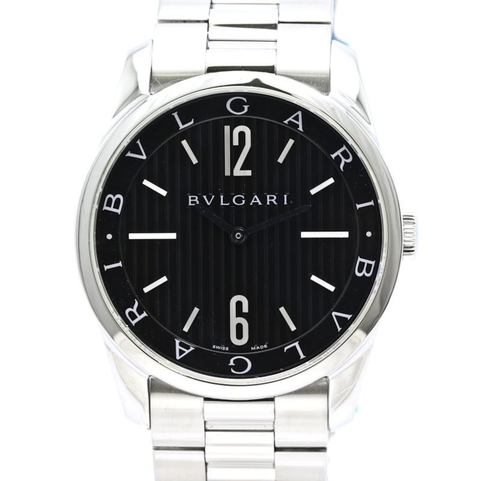 BVLGARI Solotempo ST42BSS ST42S Stainless Steel 40542
