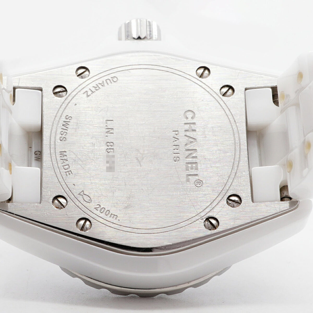 Montre Chanel J12 12P Diamond H1628 Blanc, cadran de 33 mm