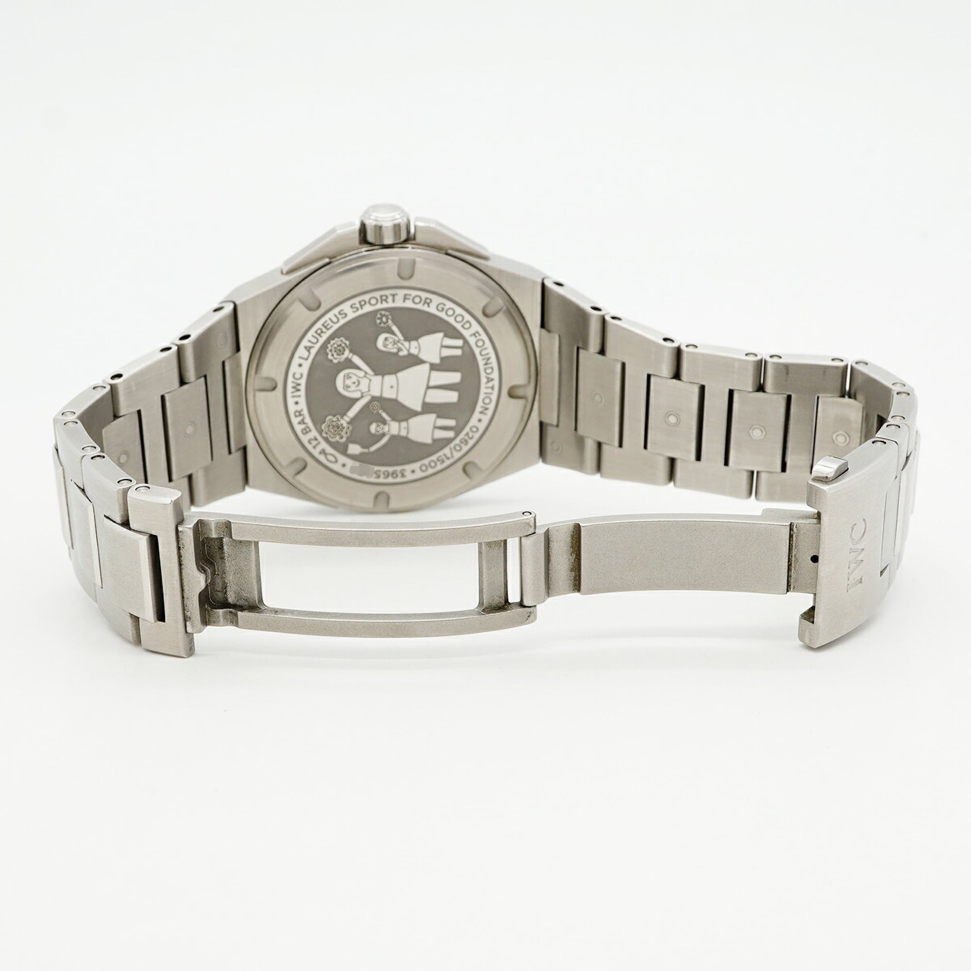 IWC Schaffhausen Ingenieur Laureus Sport for Good, gelimiteerde oplage van 1500 stuks wereldwijd, IW323909, herenhorloge met blauwe wijzerplaat