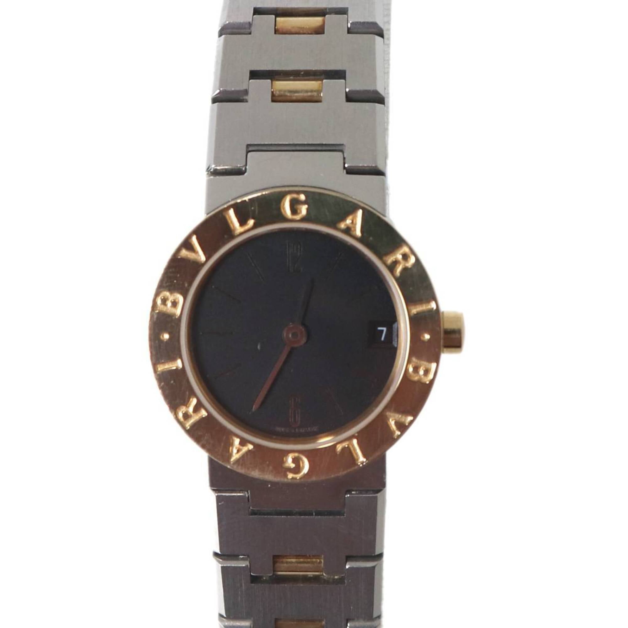 Montre Quartz pour femme BVLGARI Bulgari en or jaune 18 carats, modèle combiné
