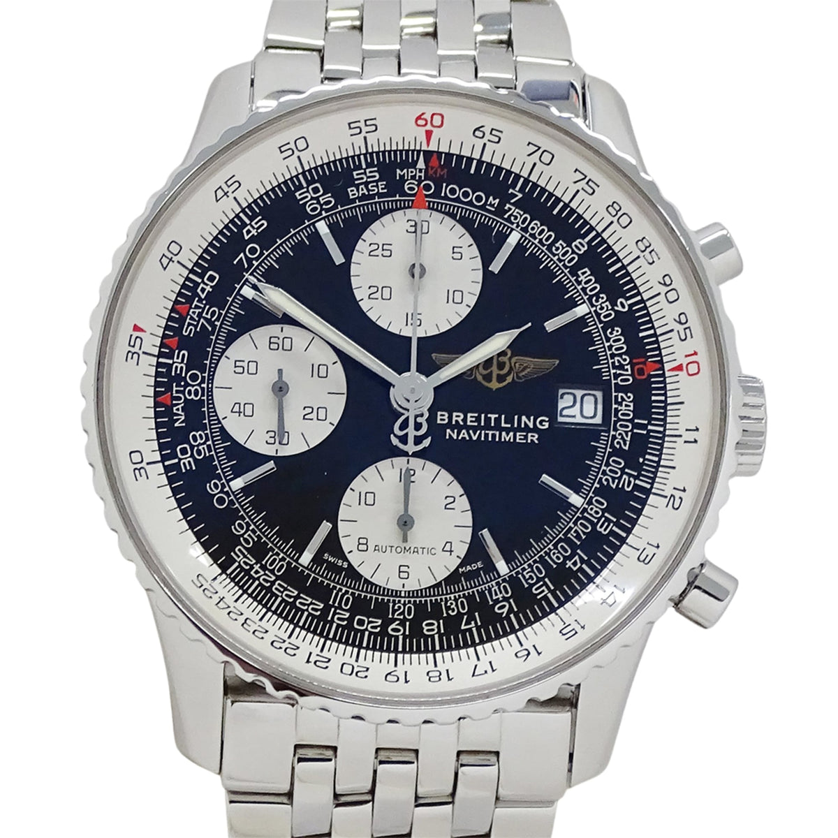 Breitling Old Navitimer A13322 Black Dial 41mm Watch