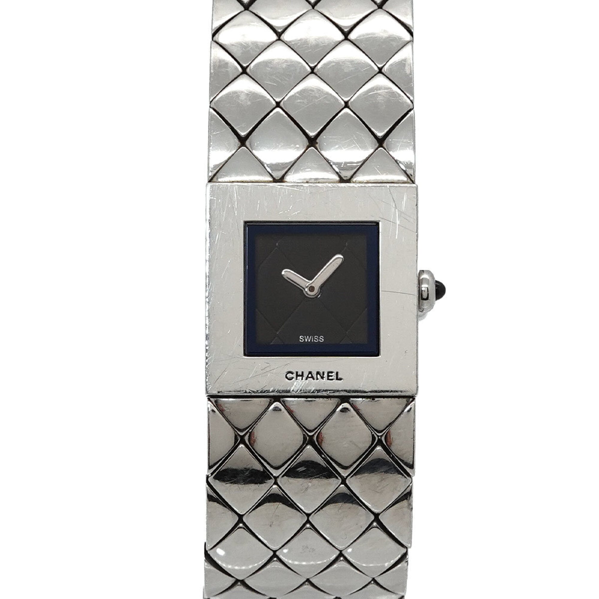 Chanel Matelasse H0009 Black Dial 19mm Watch
