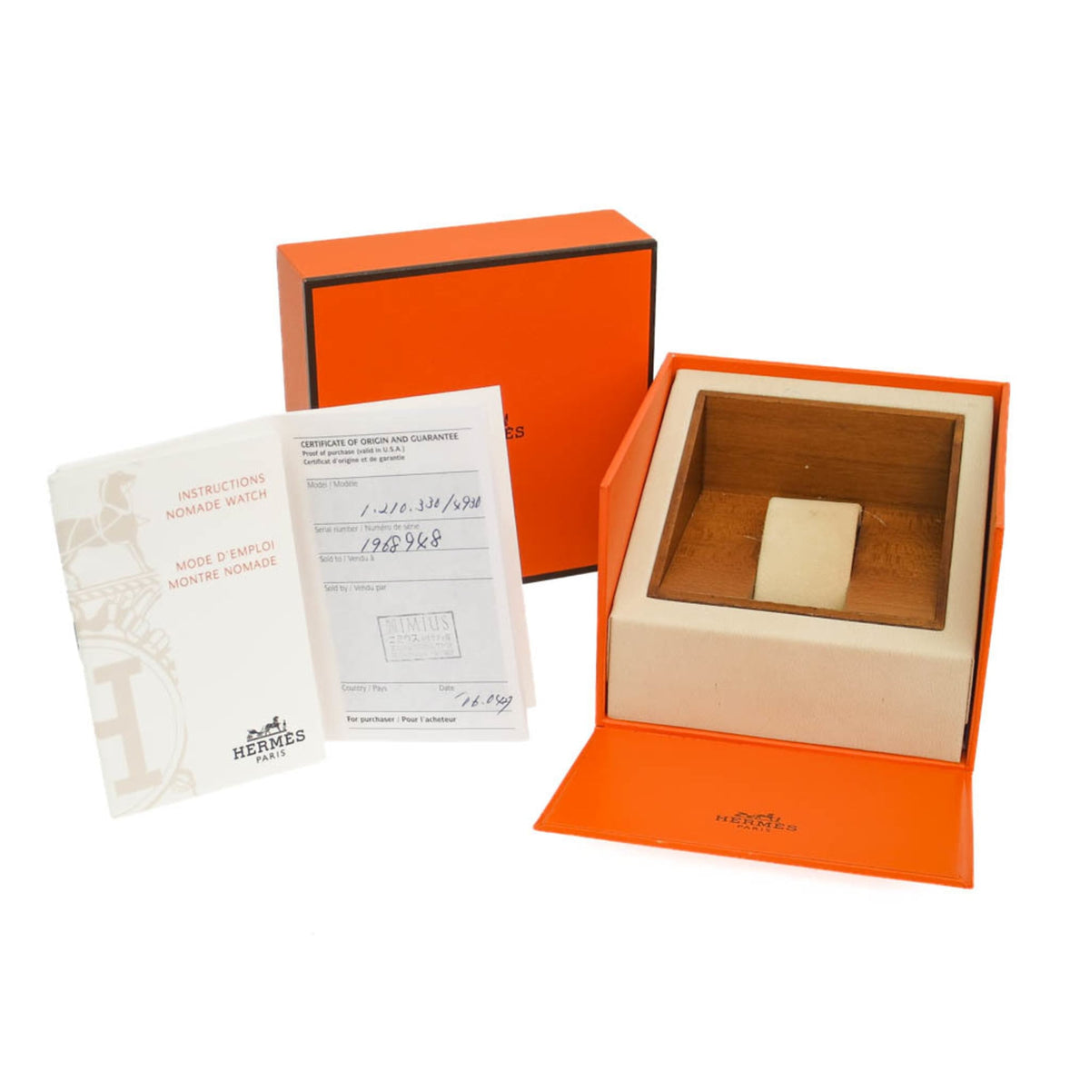 Hermes Nomade Steel Auto Nr. 1.210, graues Zifferblatt, 28 mm Uhr