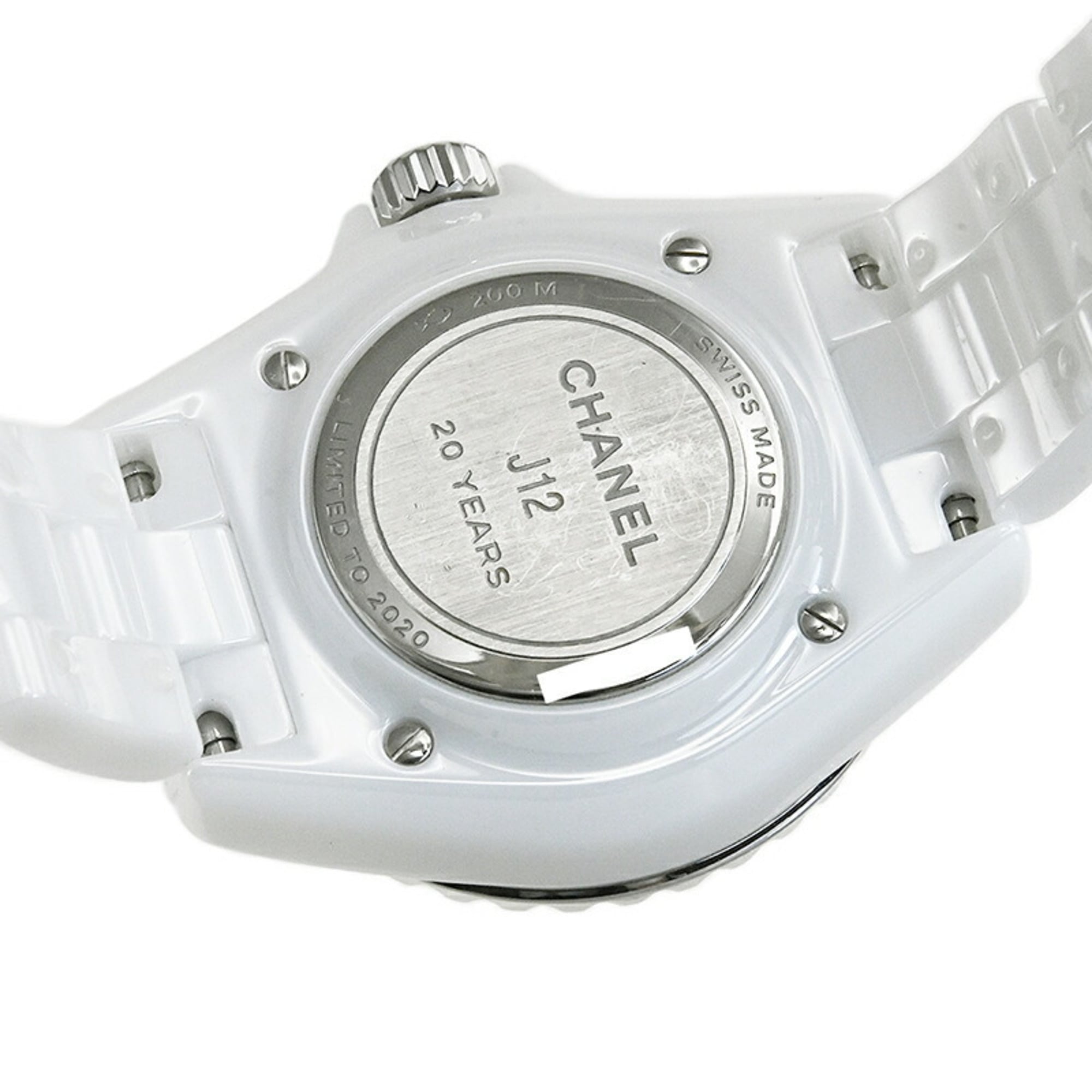 CHANEL J12 33 mm horloge, gelimiteerde editie ter ere van het 20-jarig jubileum, oplage van 2020 stuks, H6477, damesmodel