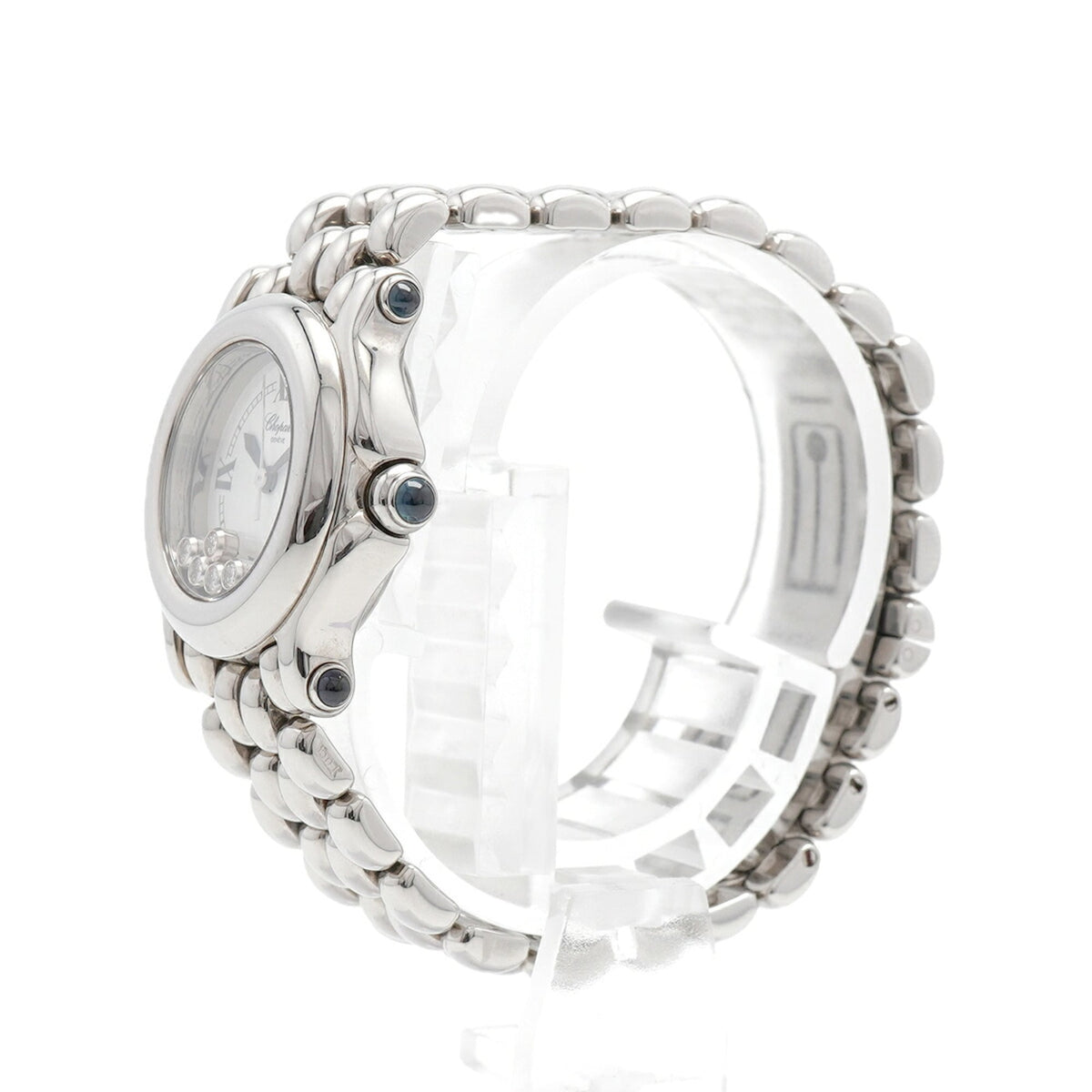 Chopard Happy Sport 5P Diamond 27/8250-23 horloge met witte wijzerplaat, 26 mm