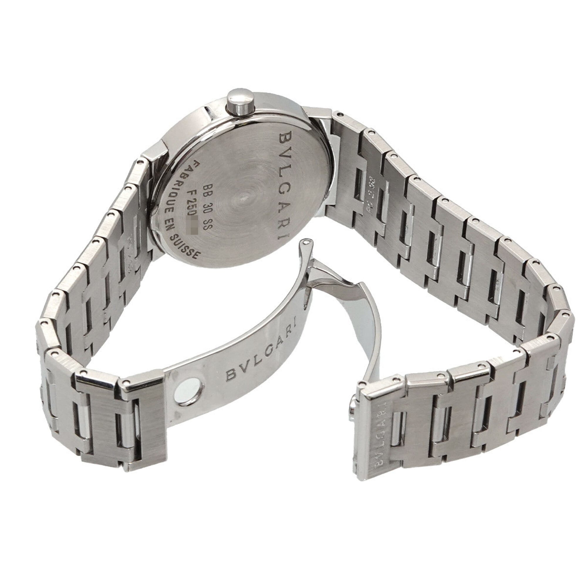 BVLGARI BB30SS Boys' Watch Date Black Quartz