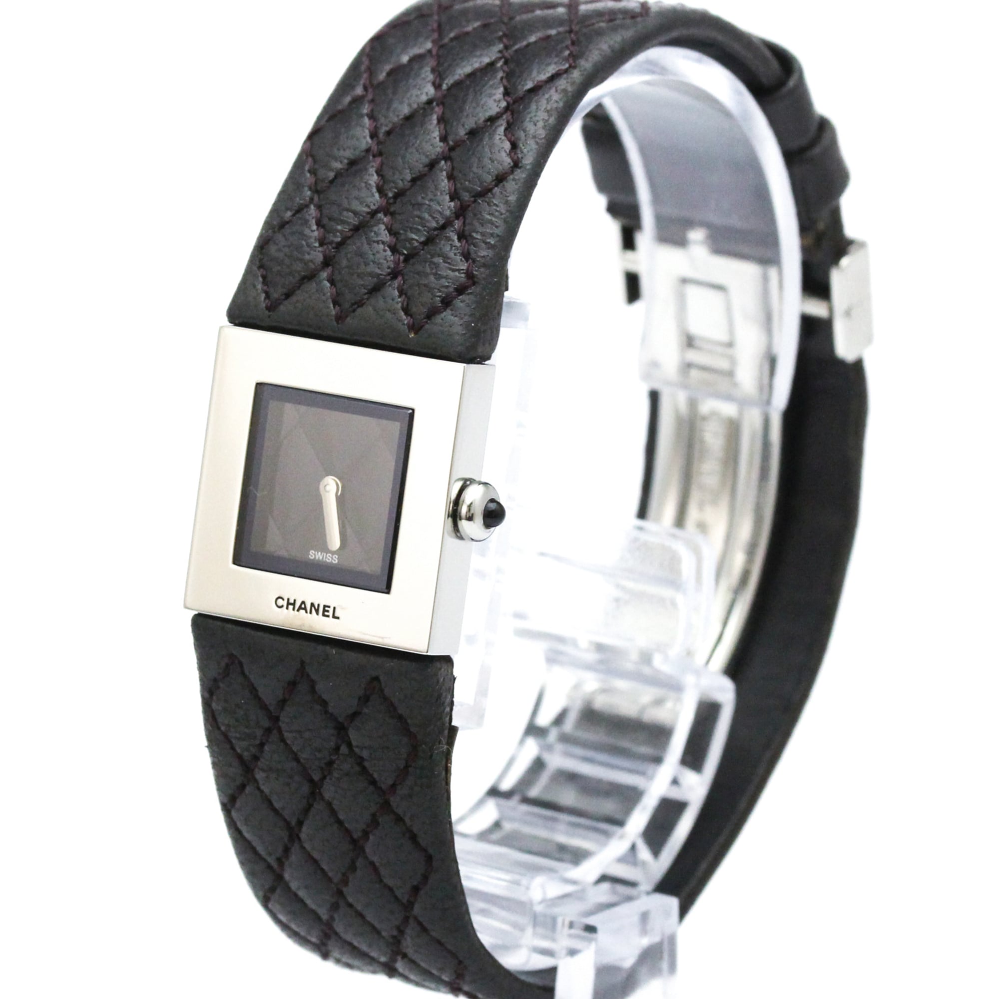 Chanel Matelasse H0116 Black Dial 19mm Watch