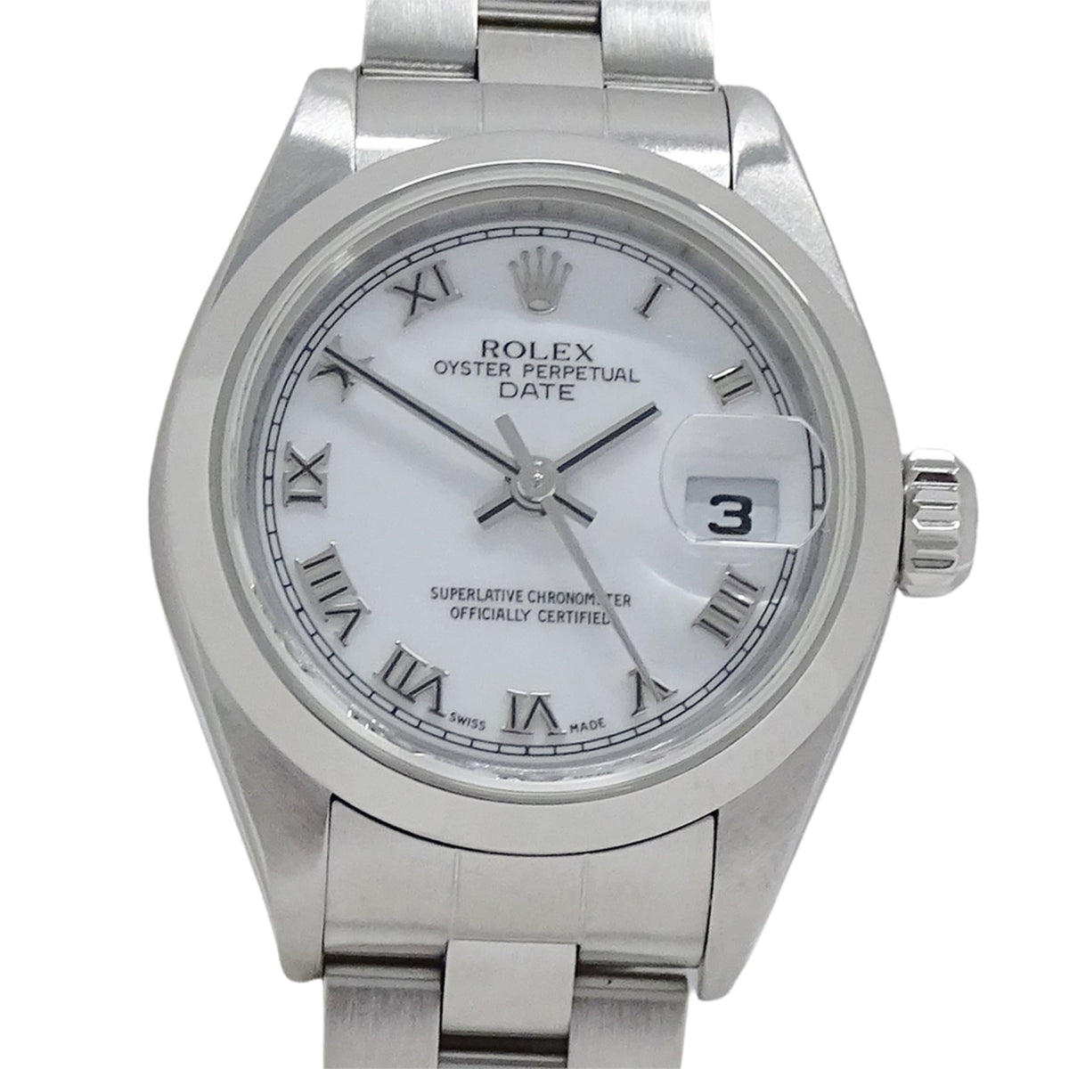 Rolex Oyster Perpetual Date 79160 White Dial 26mm Watch