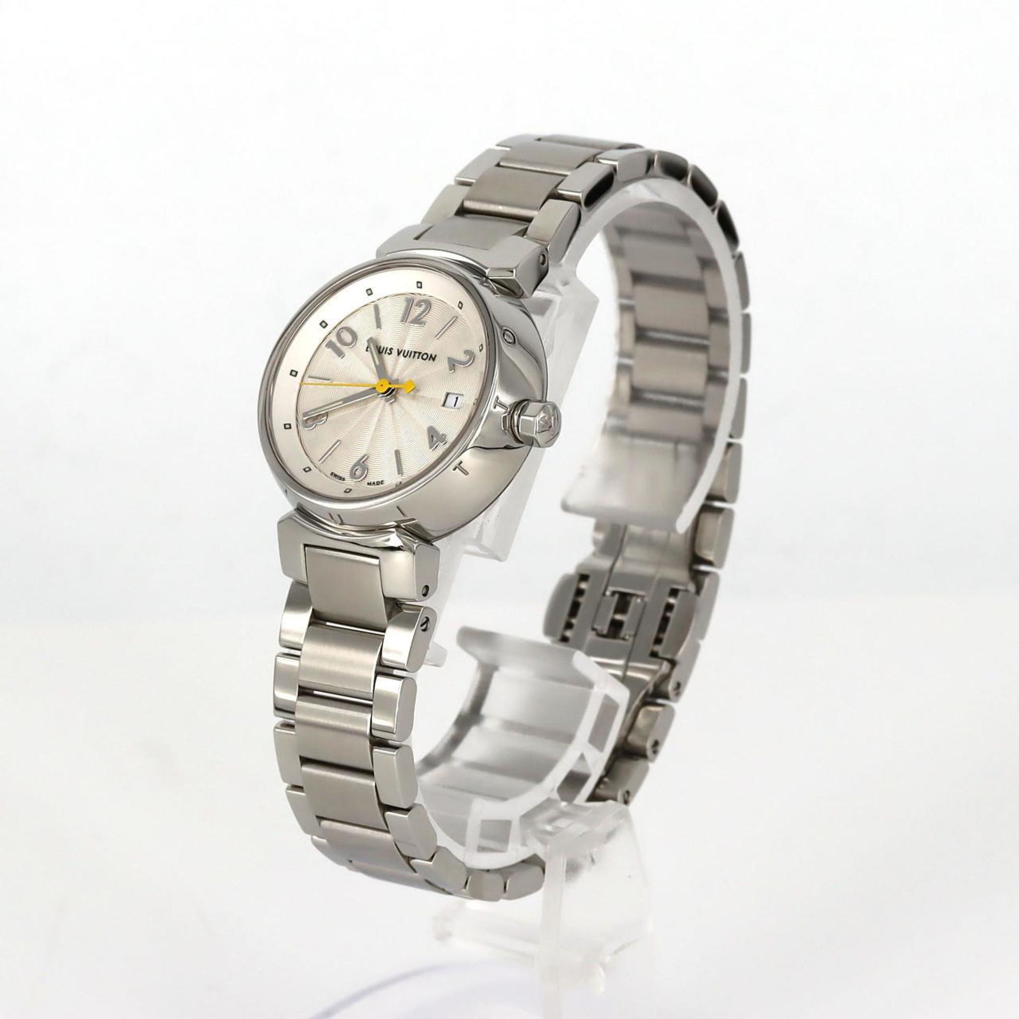 Louis Vuitton Tambour Q121K SS Wristwatch Quartz