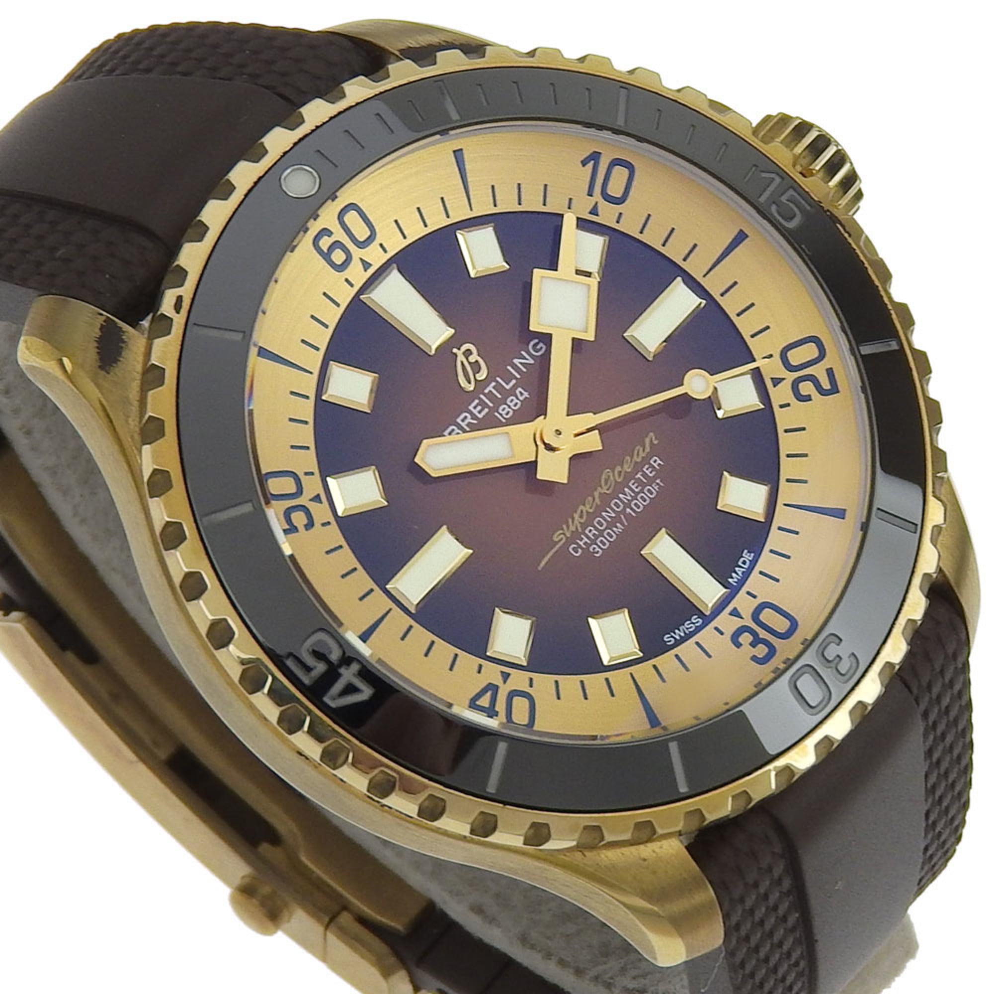 BREITLING Super Ocean Automatik 44 Uhr, Kal. SW200-1, N17376201Q1S1, x KautschukBronze Braun Zifferblatt, Herrenuhr