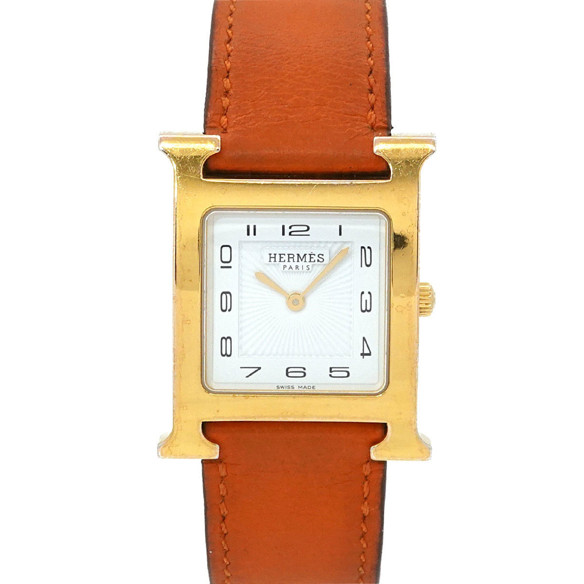 Hermes H-Watch HH1.501 Men's Watch White Quartz H