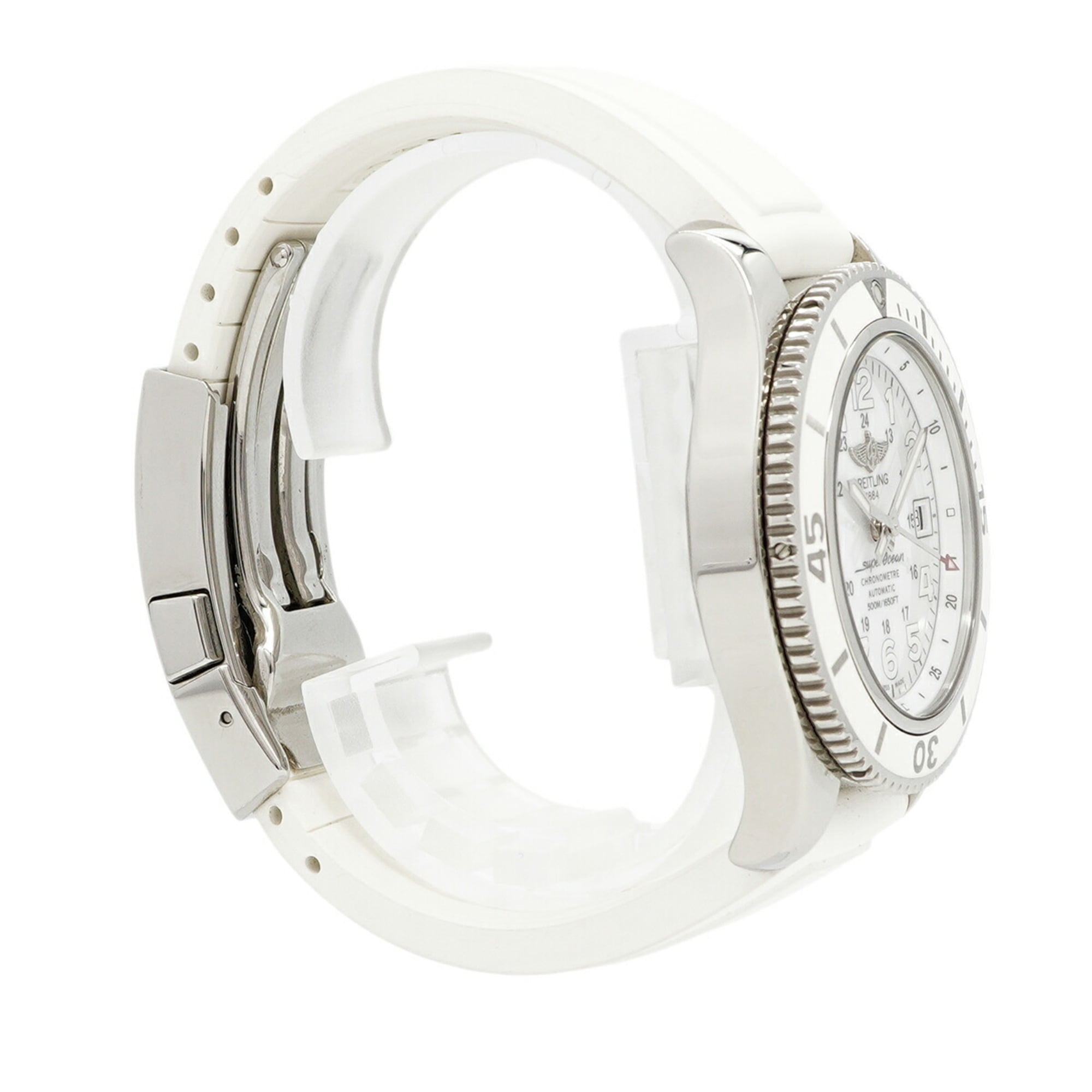 Breitling Superocean 42 A17365 herenhorloge met witte wijzerplaat