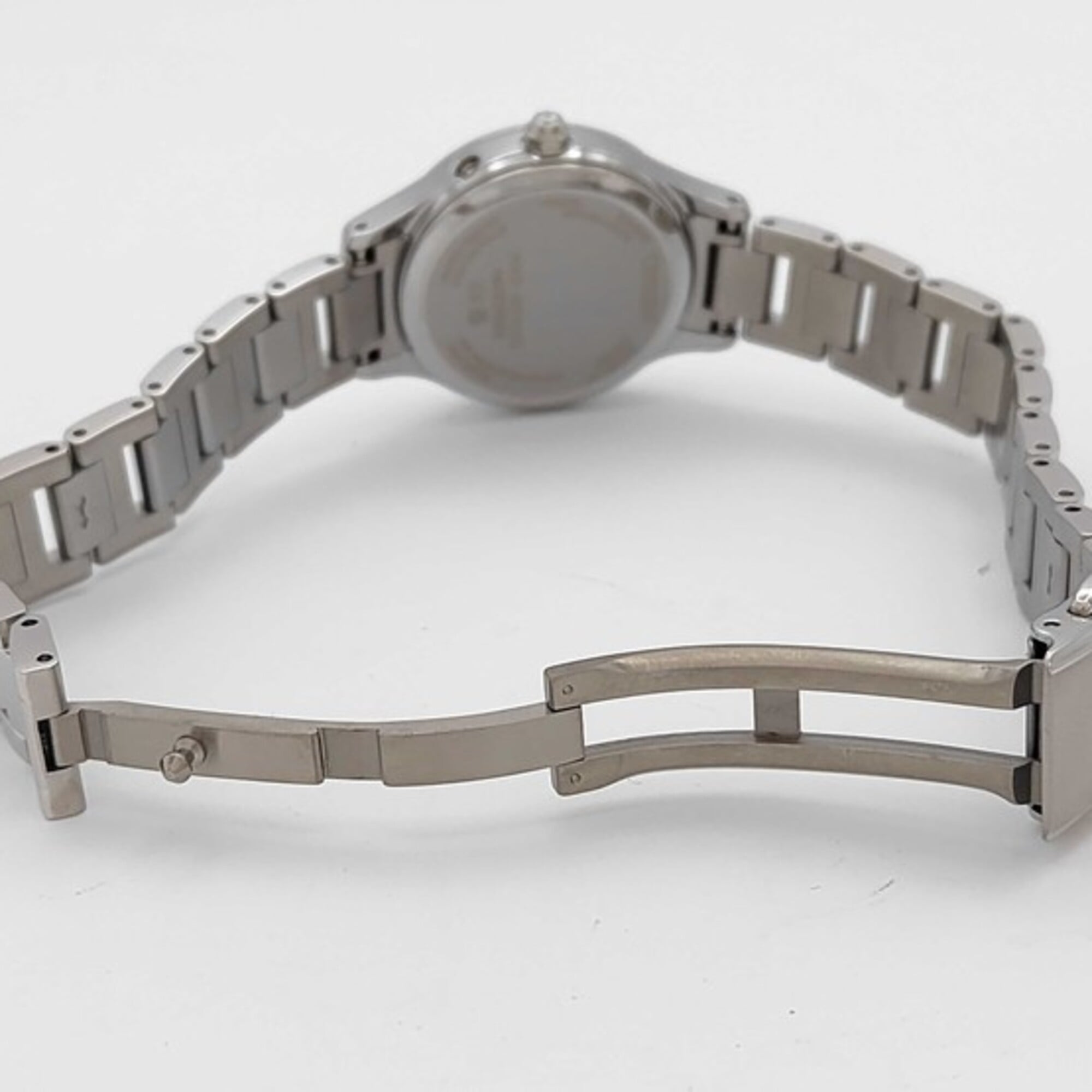 CITIZEN XC Cross Sea ES9490-87D Women's Watch with Mother-of-Pearl Dial, Silver, Titanium, Solar Powered, Radio Controlled.