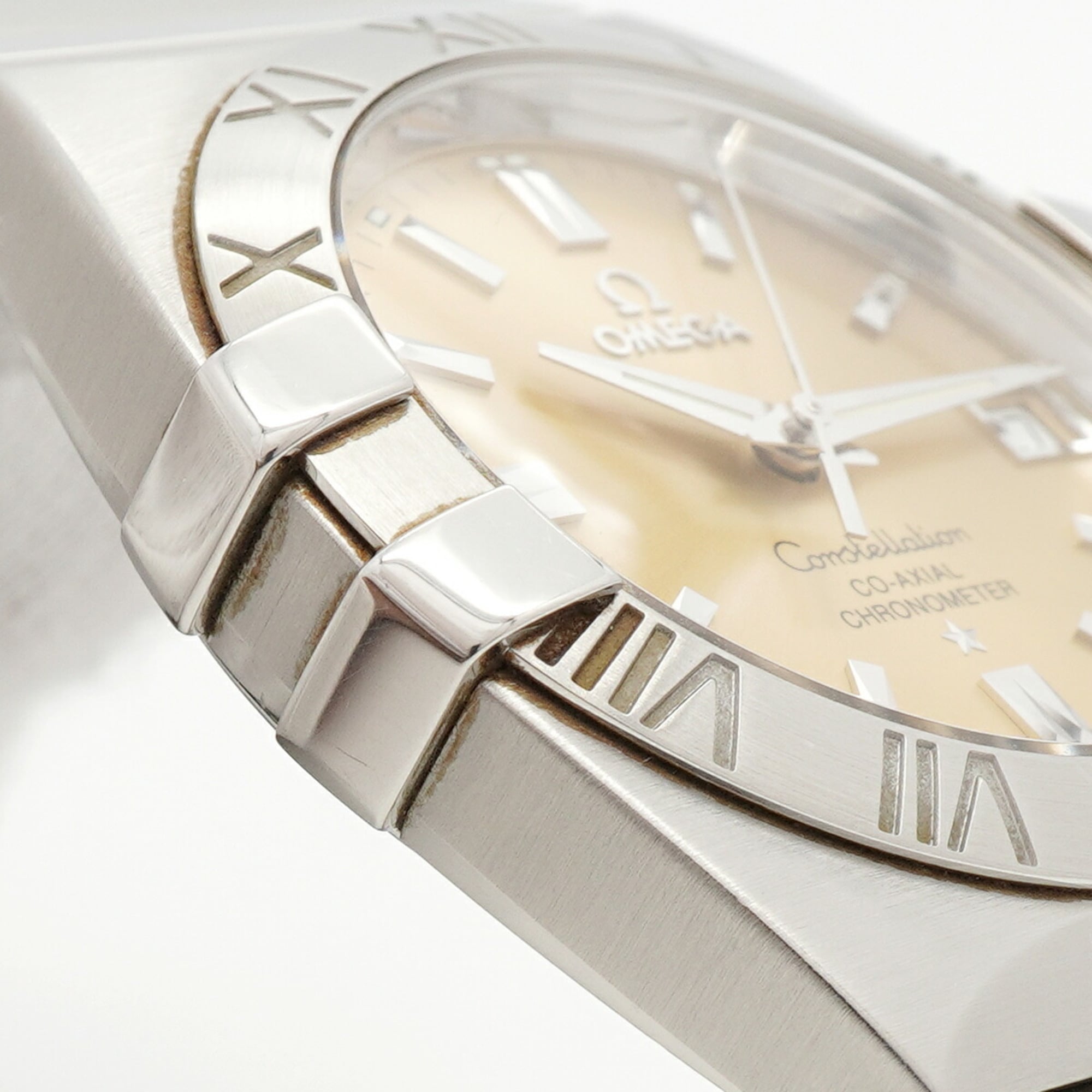 Omega Constellation Double Eagle 1501.10 herenhorloge met gouden wijzerplaat