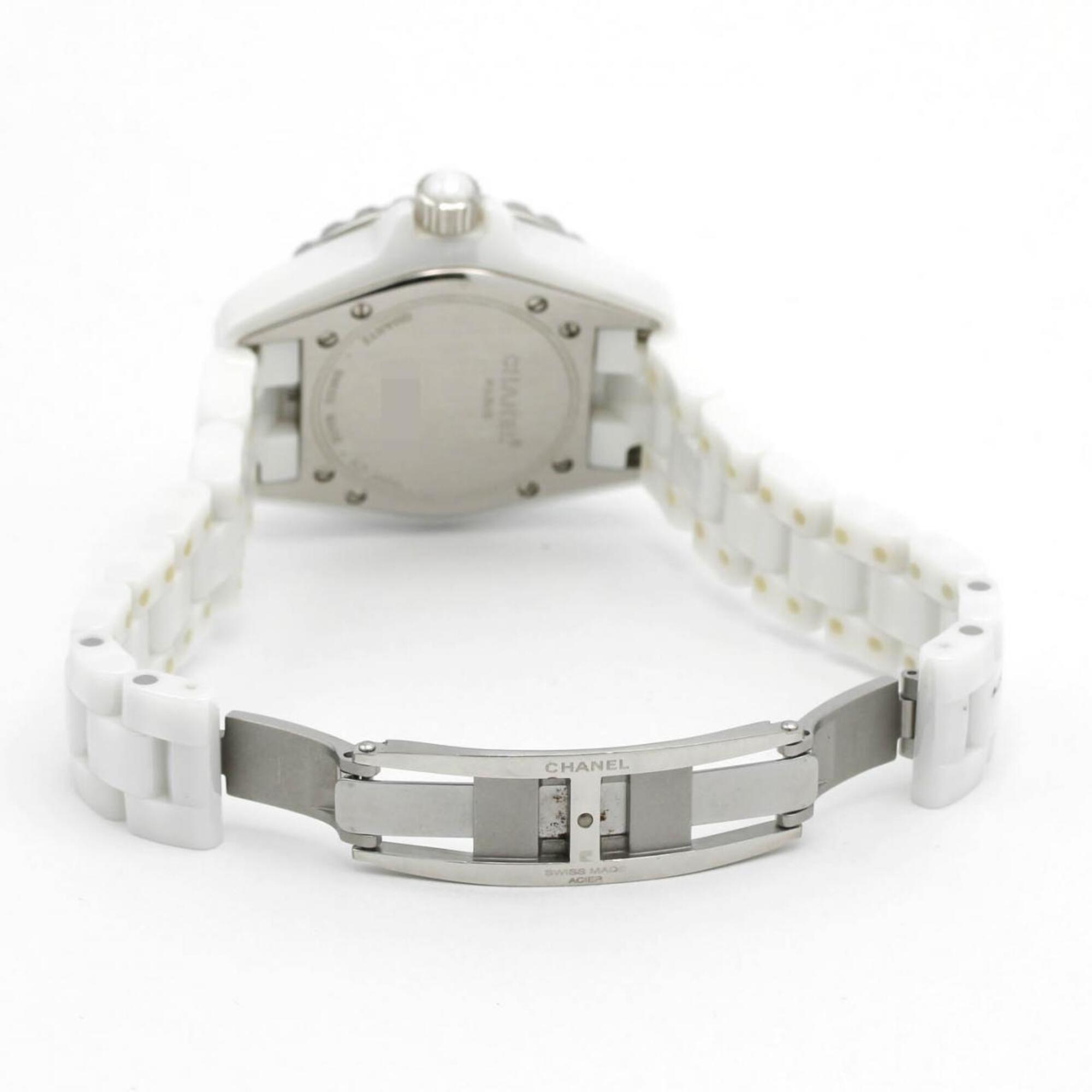 Chanel J12 33mm Ceramic H0968 White Dial 33mm Watch