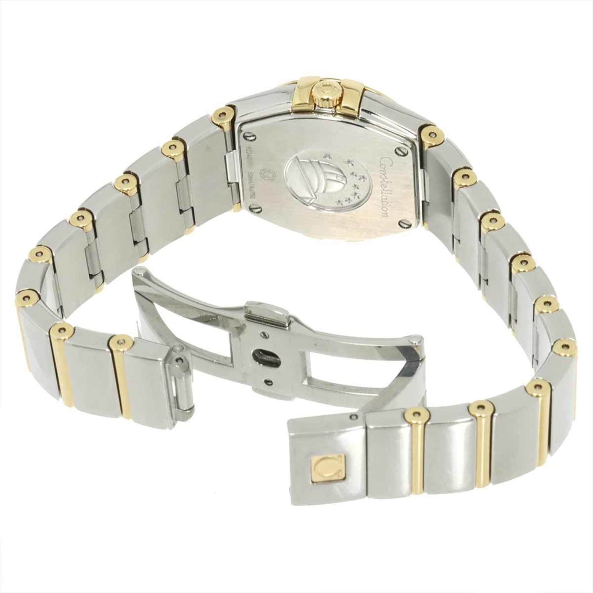 Omega Constellation, gebürstetZweifarbig 123 20 24 60 58 002Damenuhr 18 Karat GelbgoldQuarz