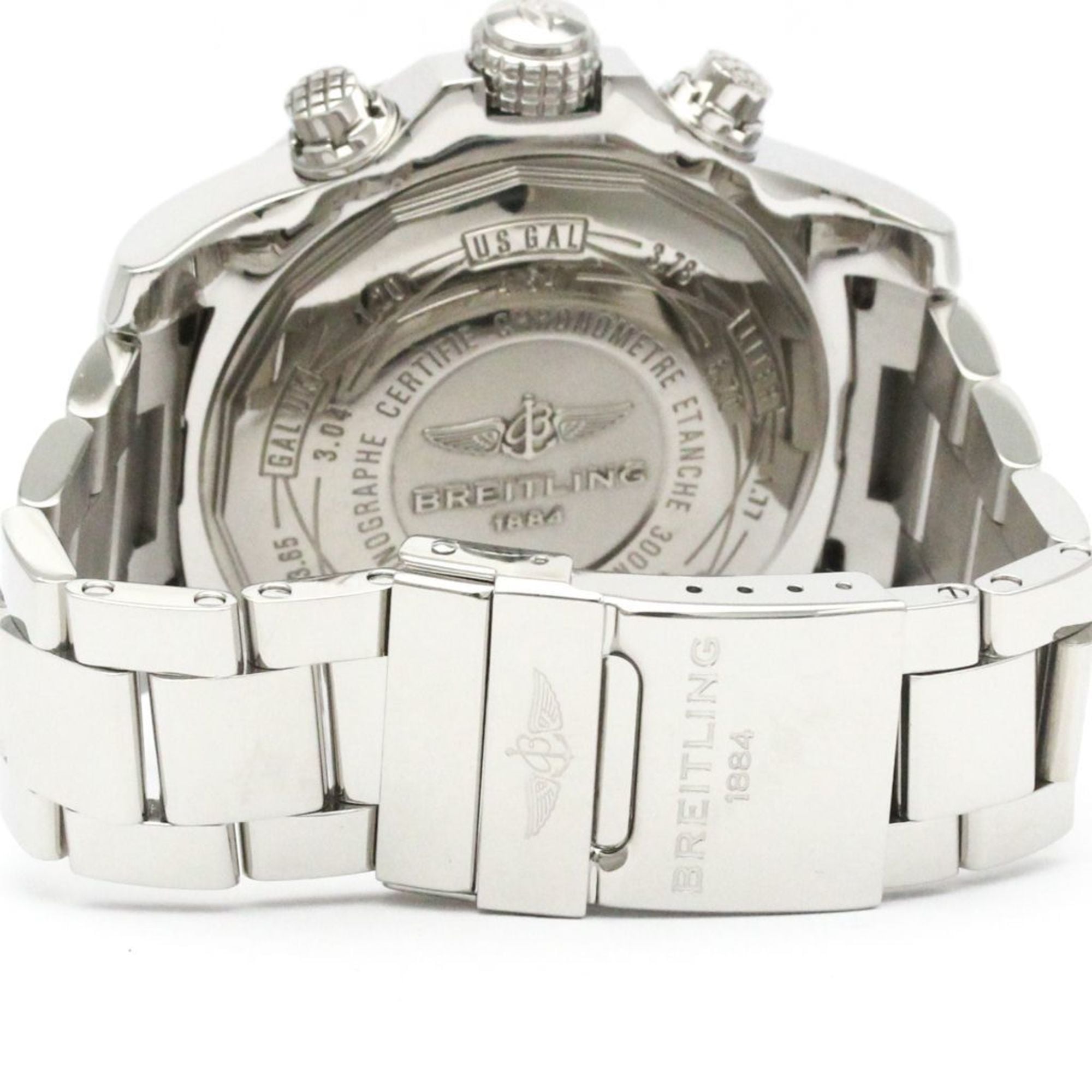 BREITLING Super Avenger ll Chronograph Steel Mens Watch A13371 Polished