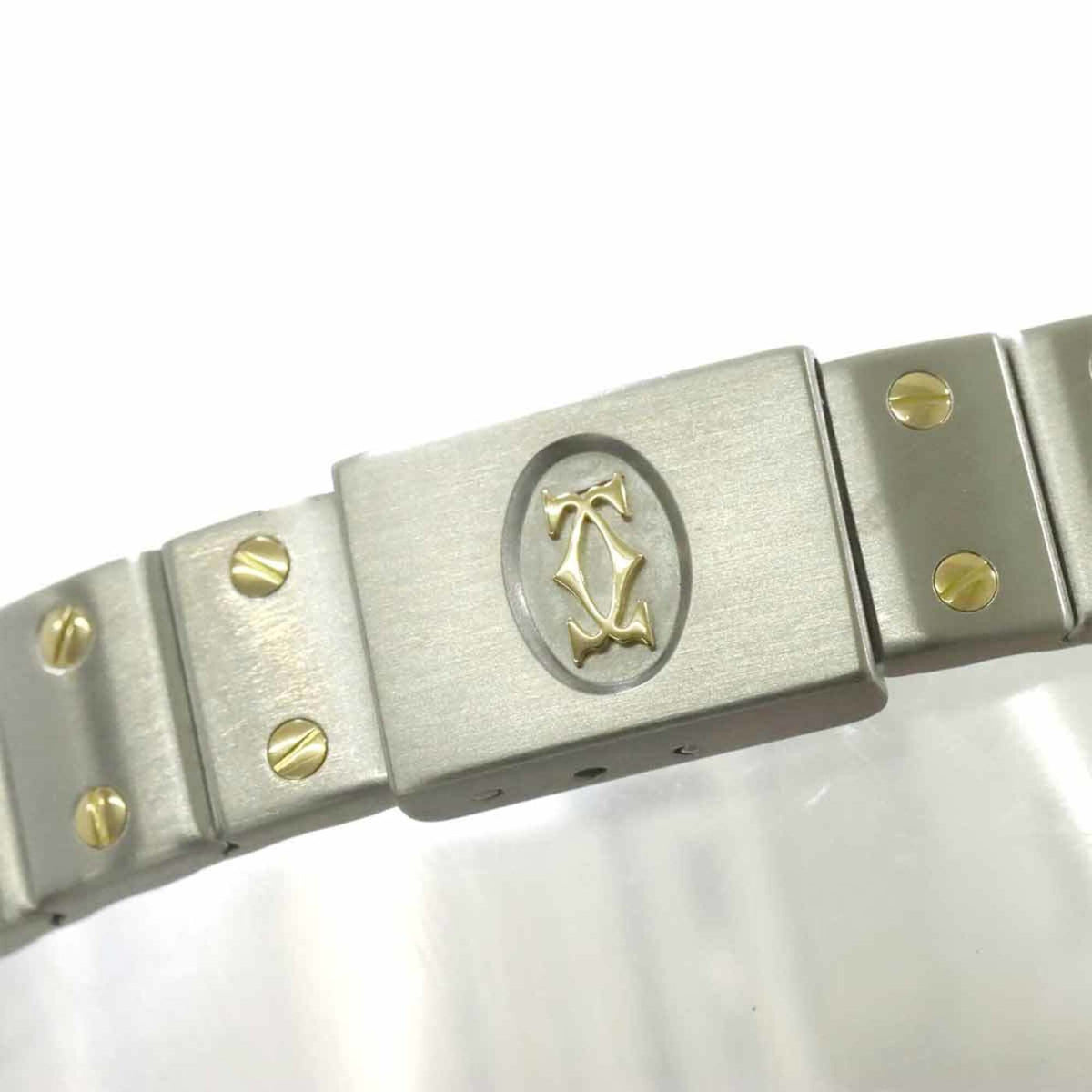 Cartier Santos Galbee SM Moon Phase W20008C4 Ivory Dial 24mm Watch