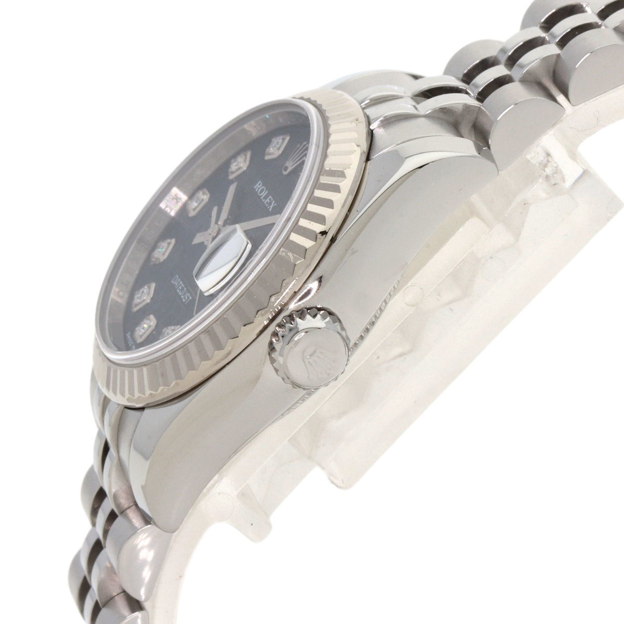 Rolex 179174G Datejust 10P Diamantuhr aus Edelstahl (SS) und 18 Karat Weißgold (K18WG) für Damen – ROLEX