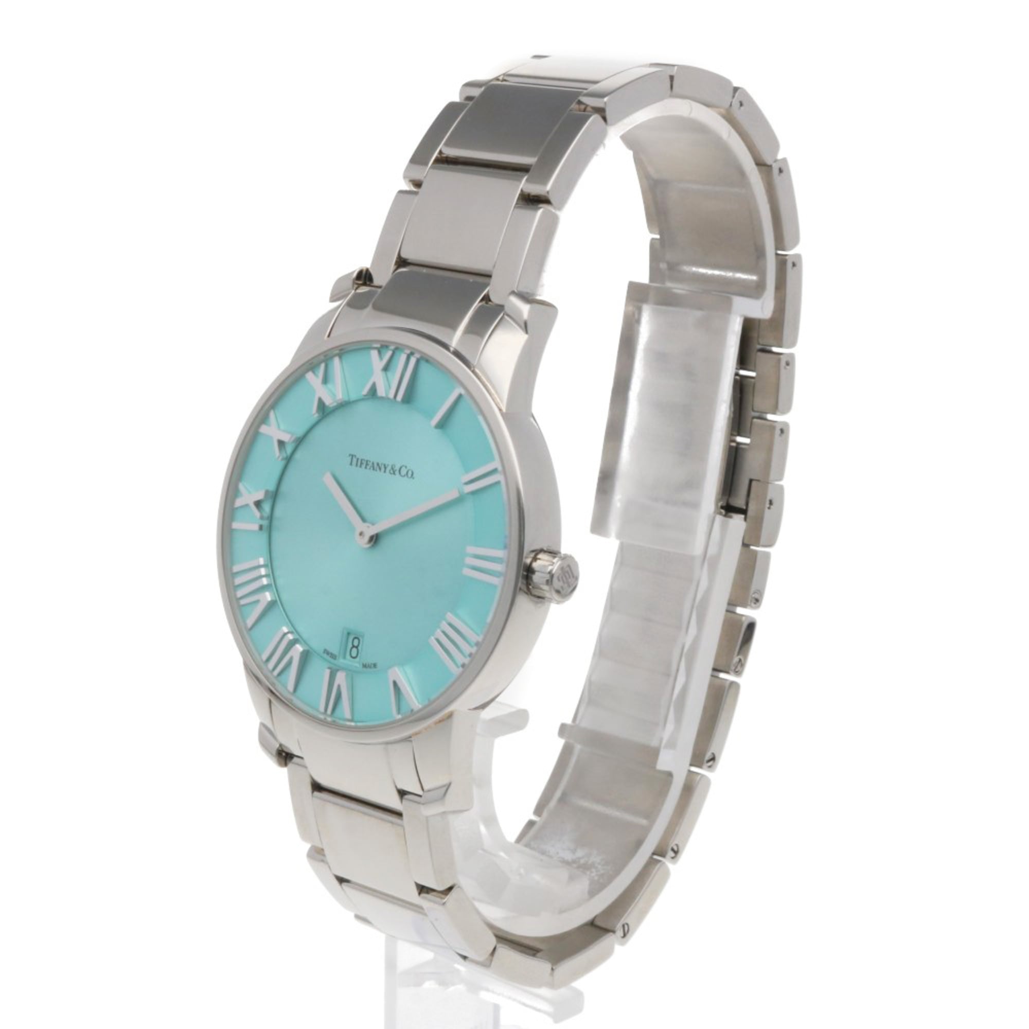 Tiffany & Co. Atlas 2-Hand Watch, Stainless Steel, Quartz, Men's, 63452769.