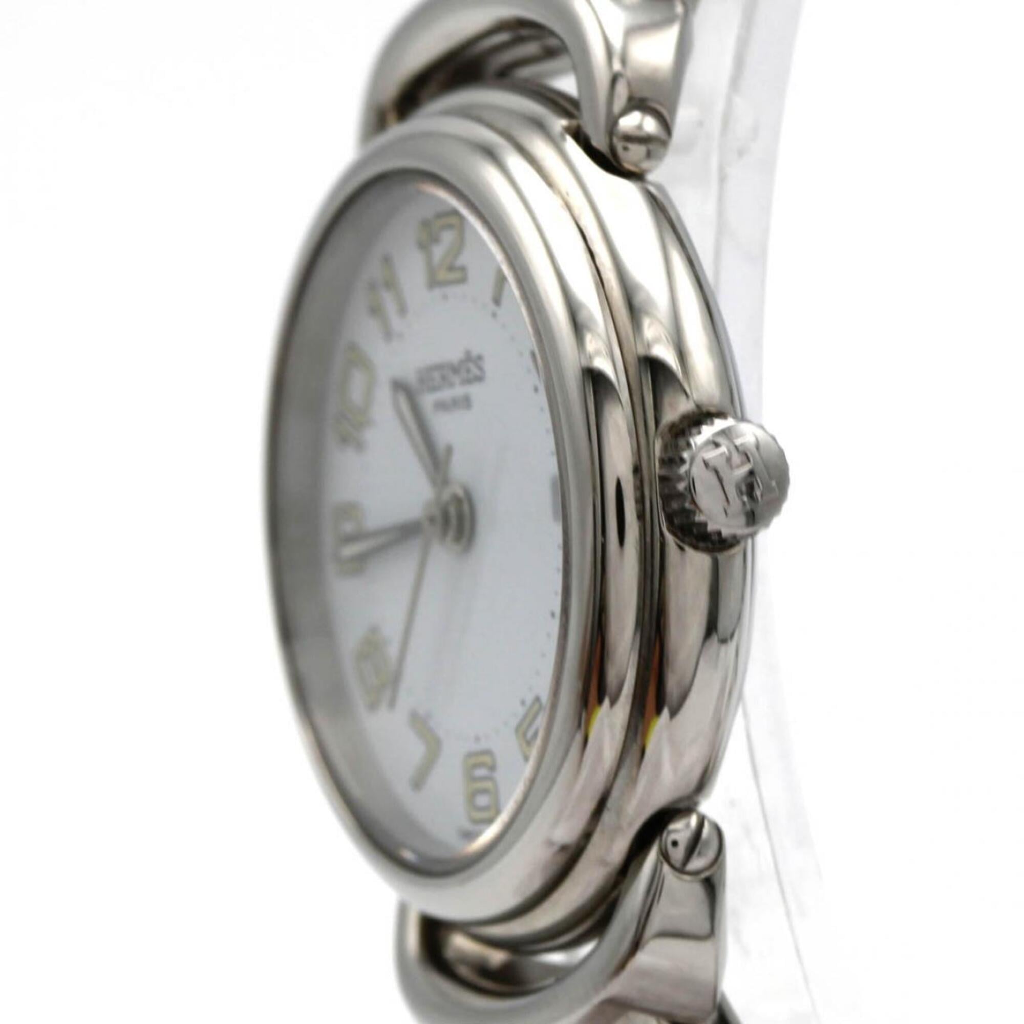 Montre Hermès Pullman PU2.210 Blanc avec cadran de 25 mm