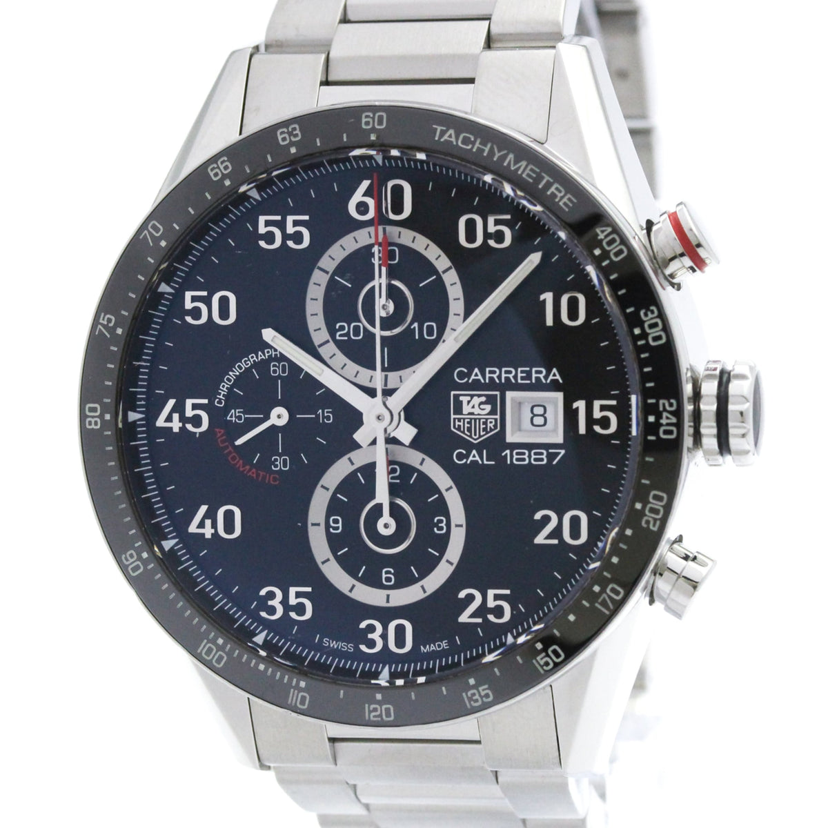 TAG Heuer Carrera CAR2A10 Black Dial 43mm Watch