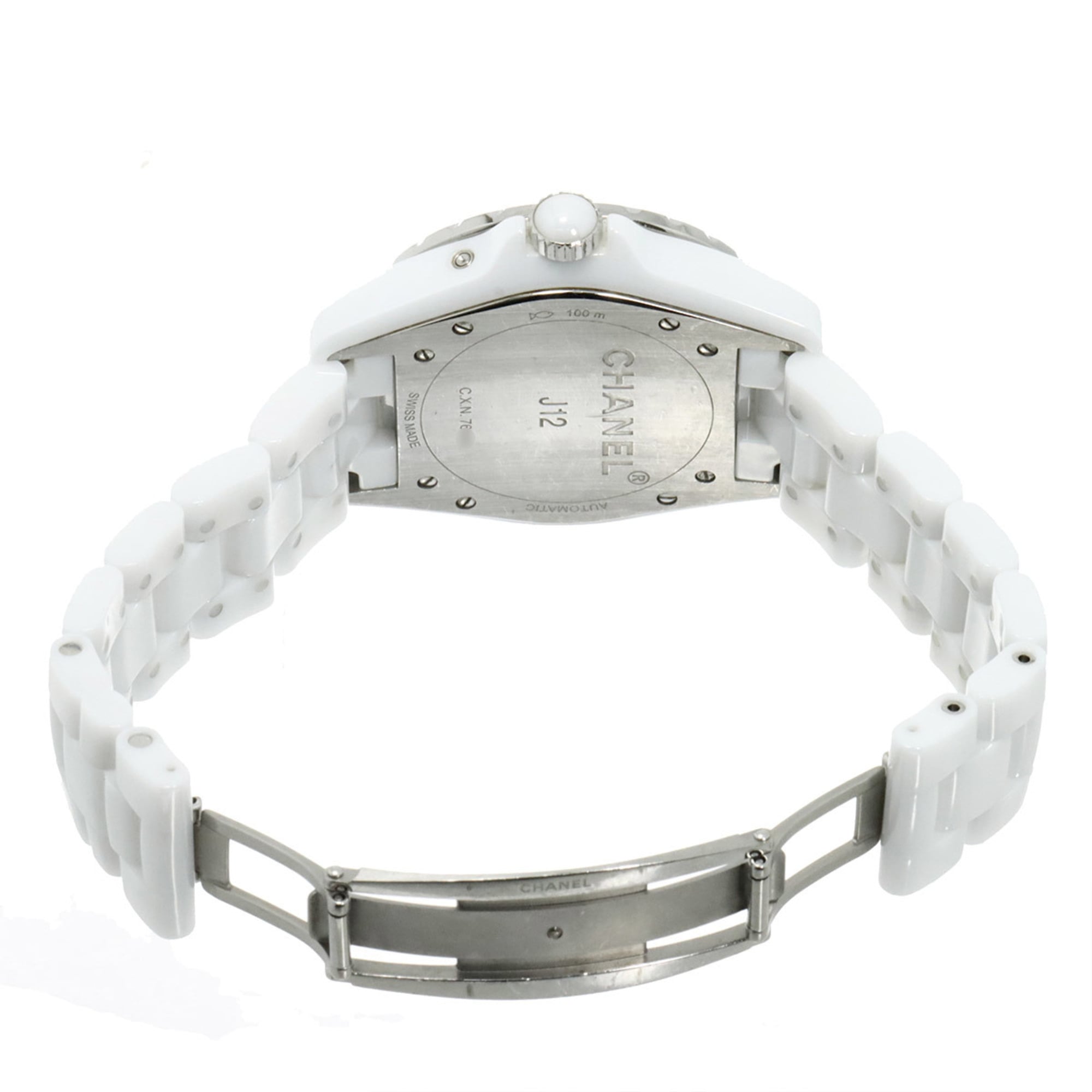 Chanel J12 Fars de Lune H3404 Moon Phase Men's Watch White Ceramic Automatic