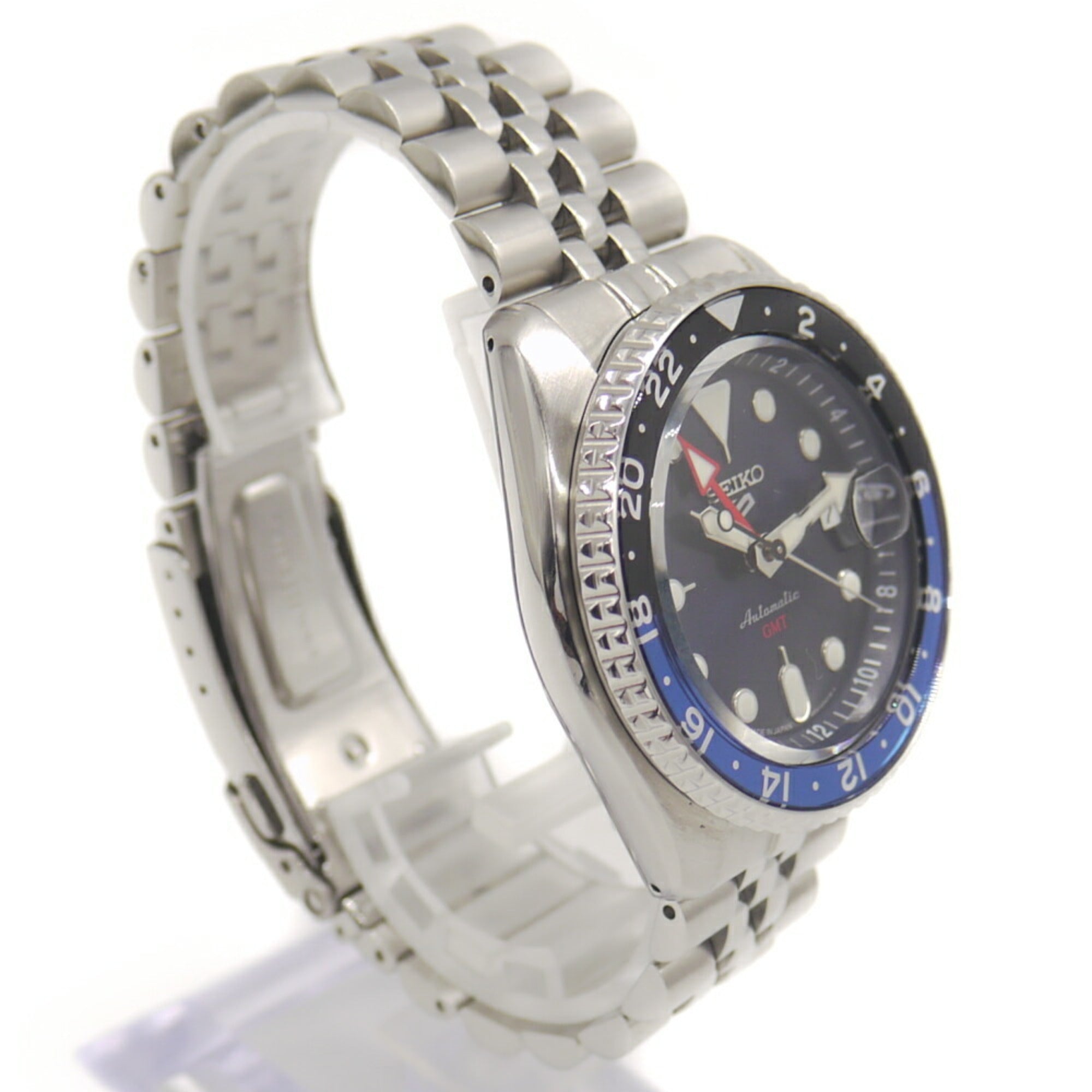 SEIKO 5 Sports SKX Series SBSC003 GMT Automatic Watch with Blue Dial