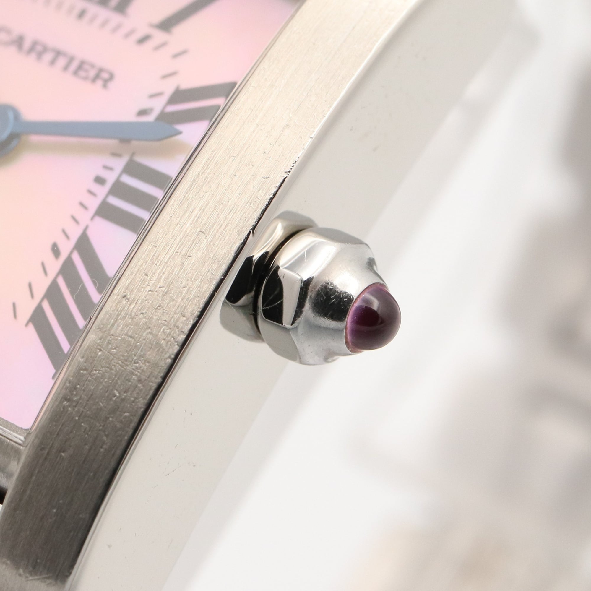 Cartier Tank francaise W51028Q3 Pink Dial Stainless steel 20mm Watch